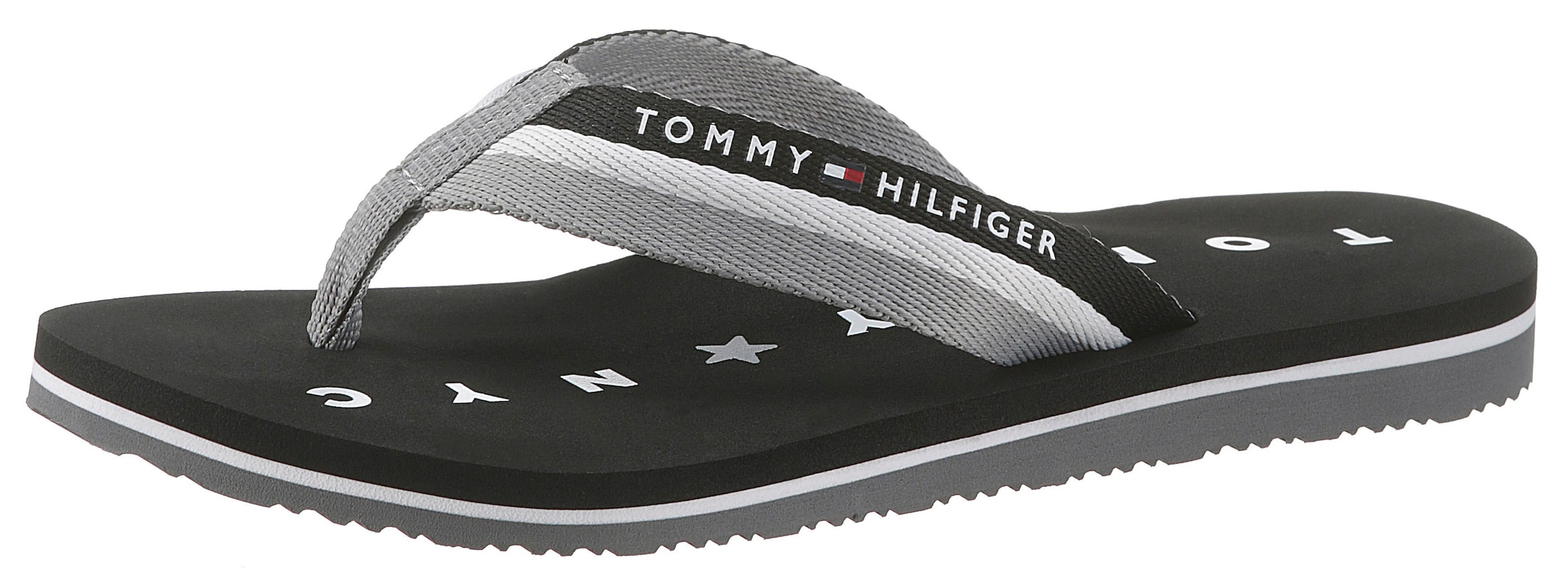 Zehentrenner »TOMMY LOVES NY BEACH SANDAL«, Sommerschuh, Schlappen, Poolsildes mit...