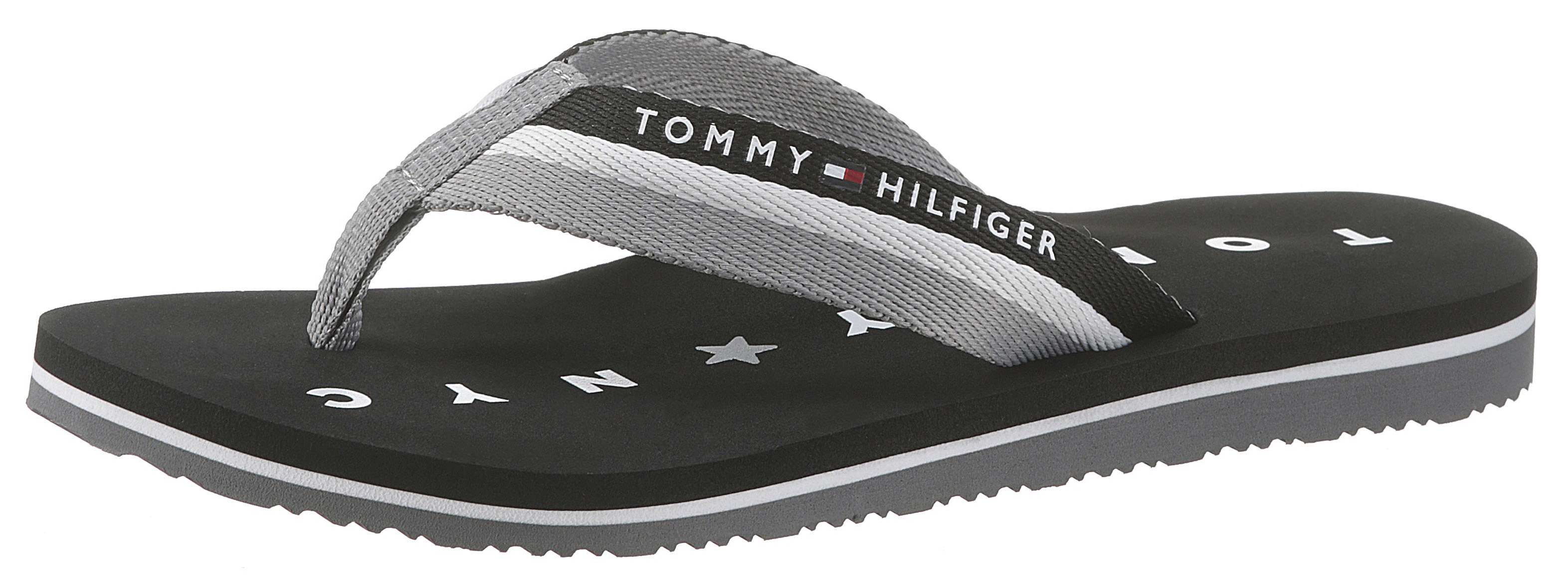 Zehentrenner »TOMMY LOVES NY BEACH SANDAL«, mit Logo ausf der Laufsohle
