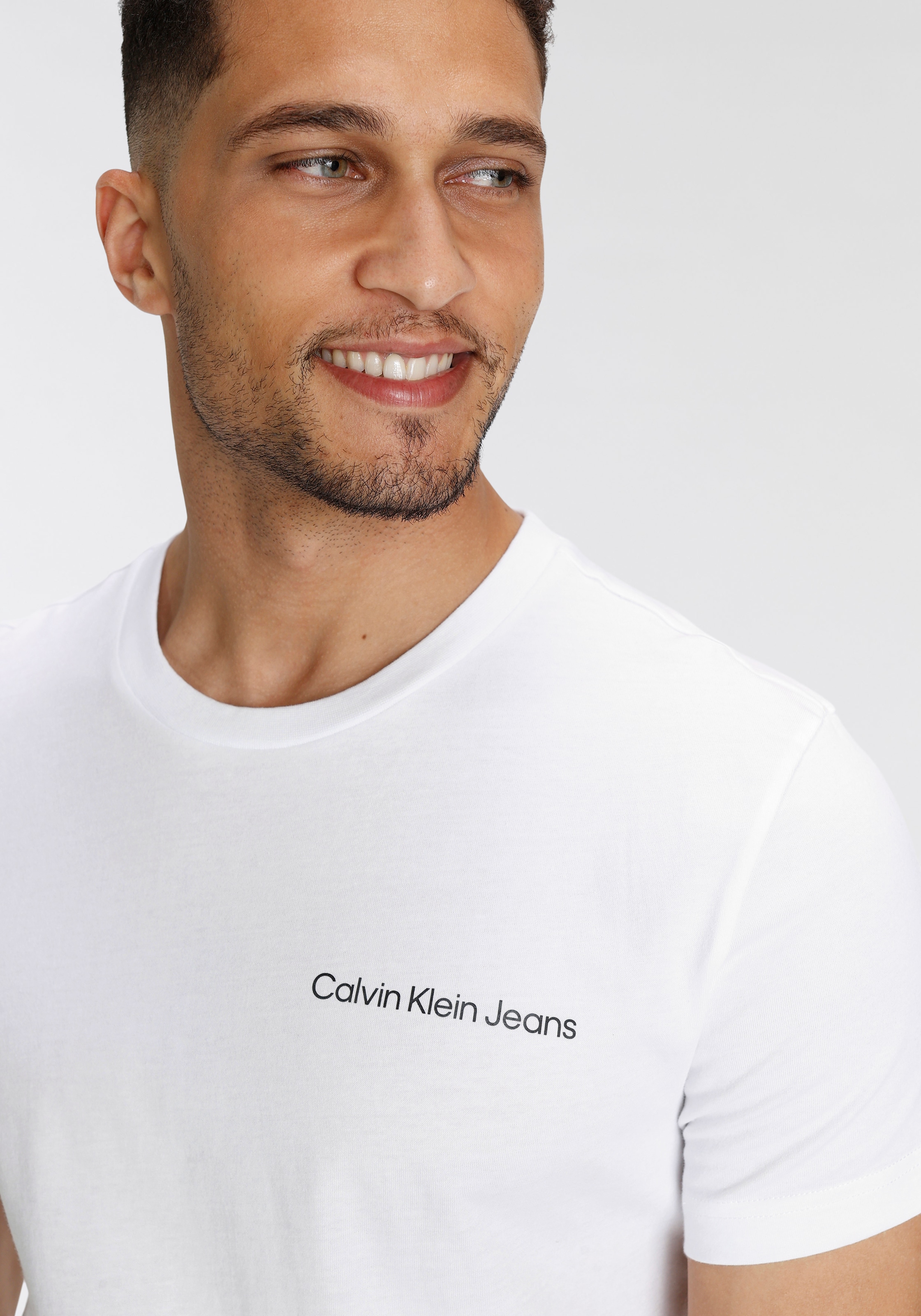 Black Friday Calvin INSTITUTIONAL SLIM Klein T-Shirt »CHEST TEE« Jeans | BAUR