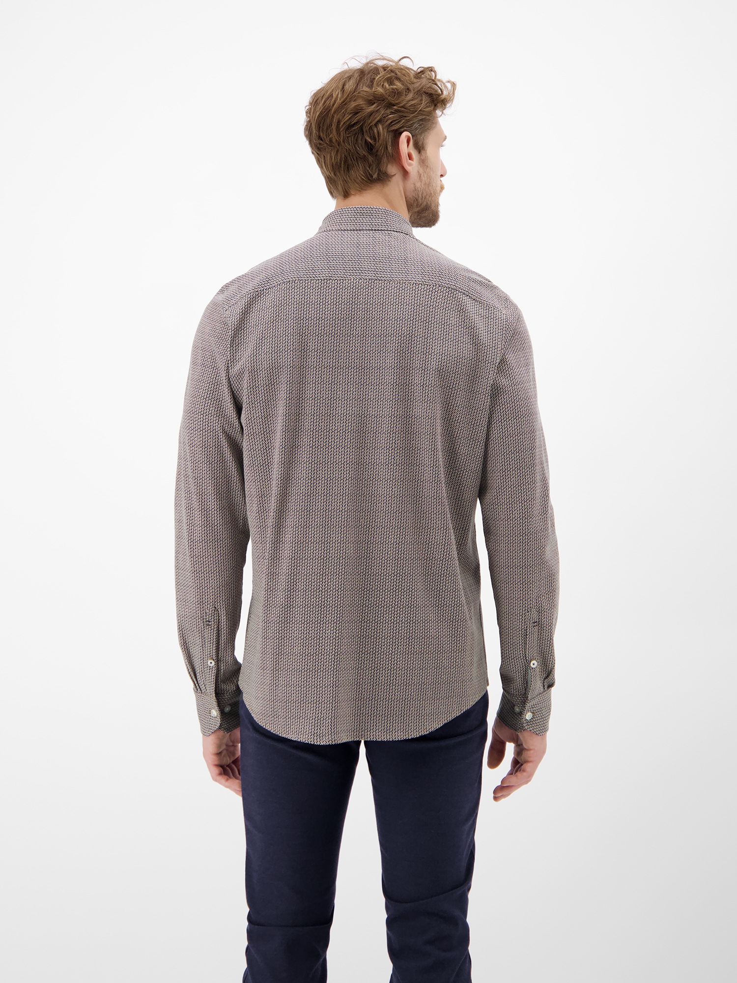 LERROS Karohemd "LERROS Langarmhemd mit Minimal-Karomuster" günstig online kaufen