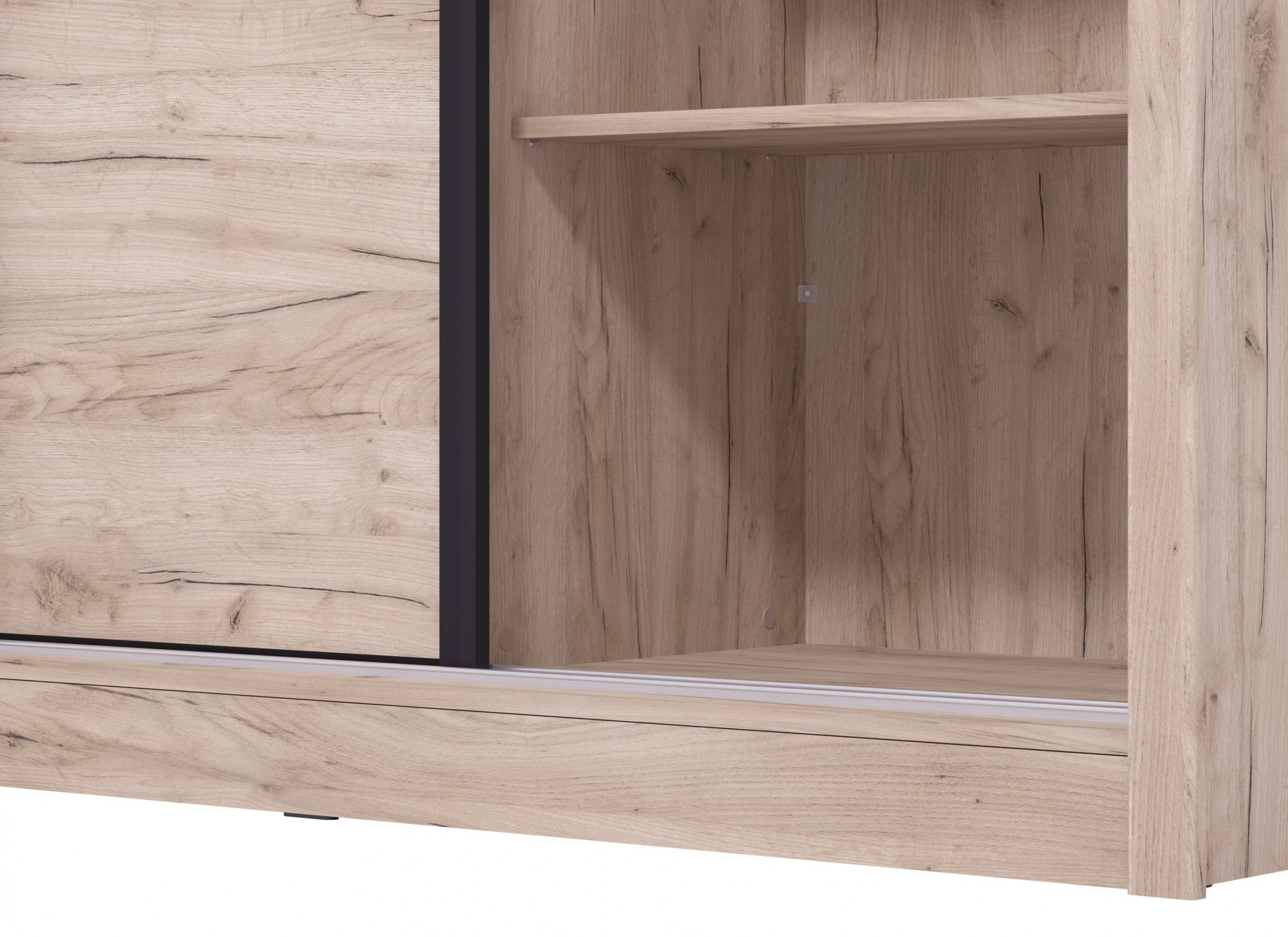 INOSIGN Schwebetürenschrank »Navara Kleiderschrank mit Spiegel Wäscheschrank Garderobe«, Kleiderschrank mit Spiegel, FSC®-zertifiziert, 242,5x215,5x61cm