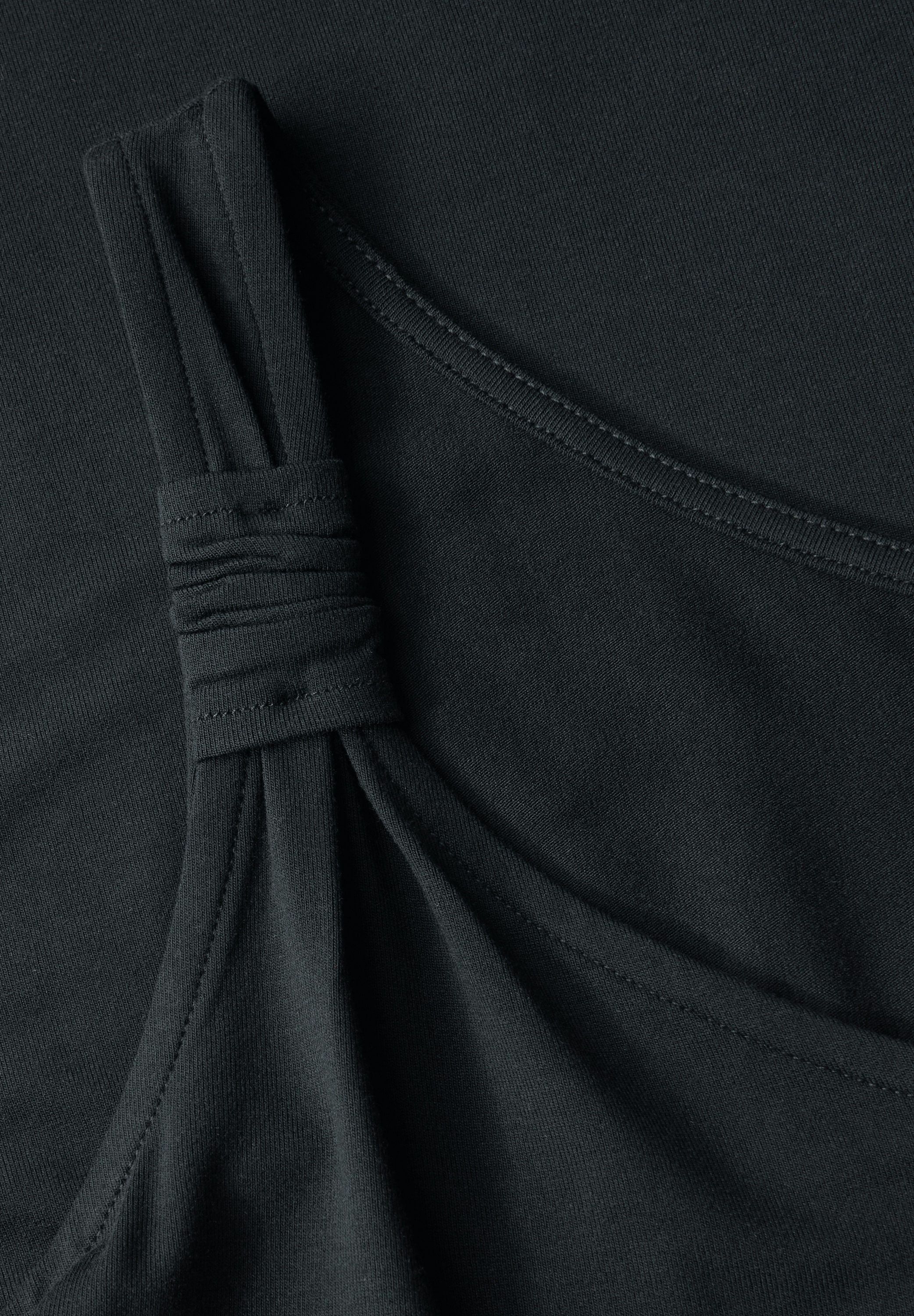 STREET ONE Shirtkleid, Sommerkleid mit Knotendetail, ärmellos