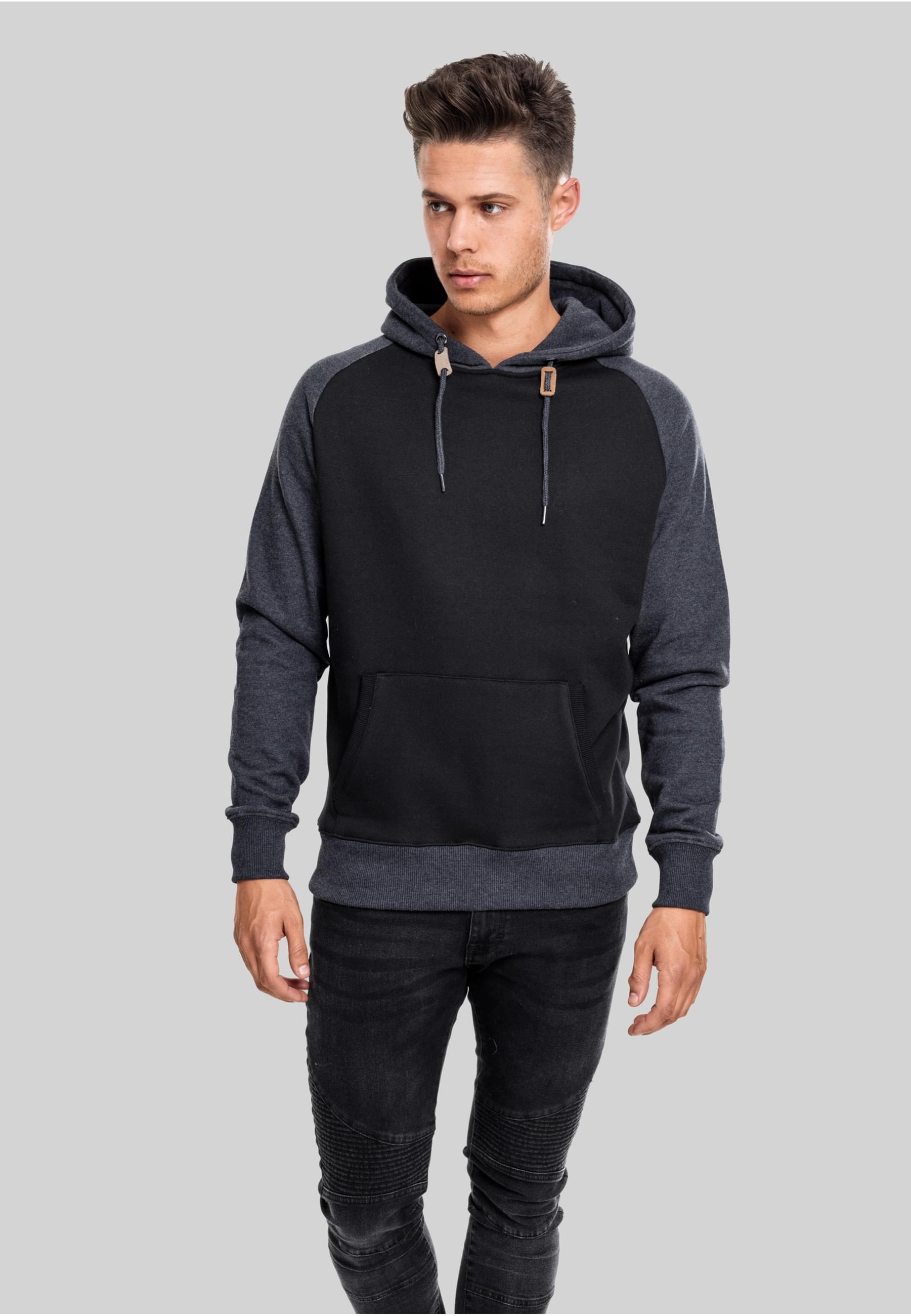 URBAN CLASSICS Kapuzensweatshirt »Urban Classics Herren Raglan Contrast Hoody«, (1 tlg.)