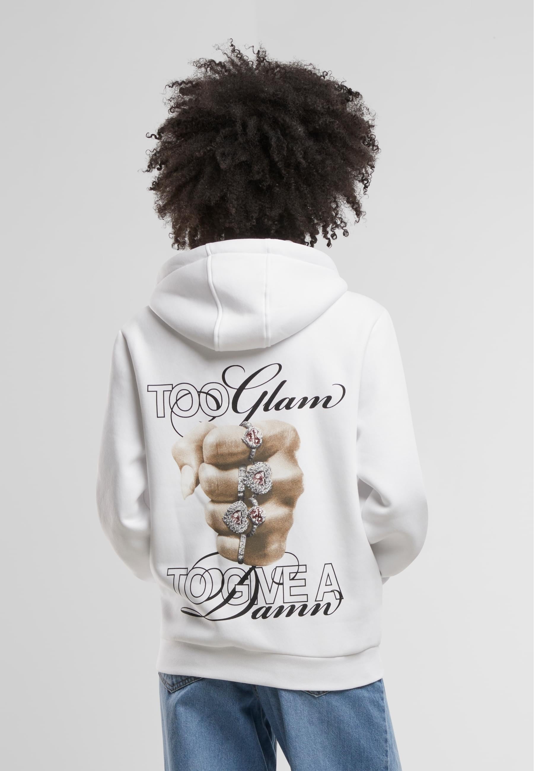 Miss Tee Kapuzenpullover »Miss Tee Give A Damn Ladies Fluffy Hoody«, (1 tlg.)