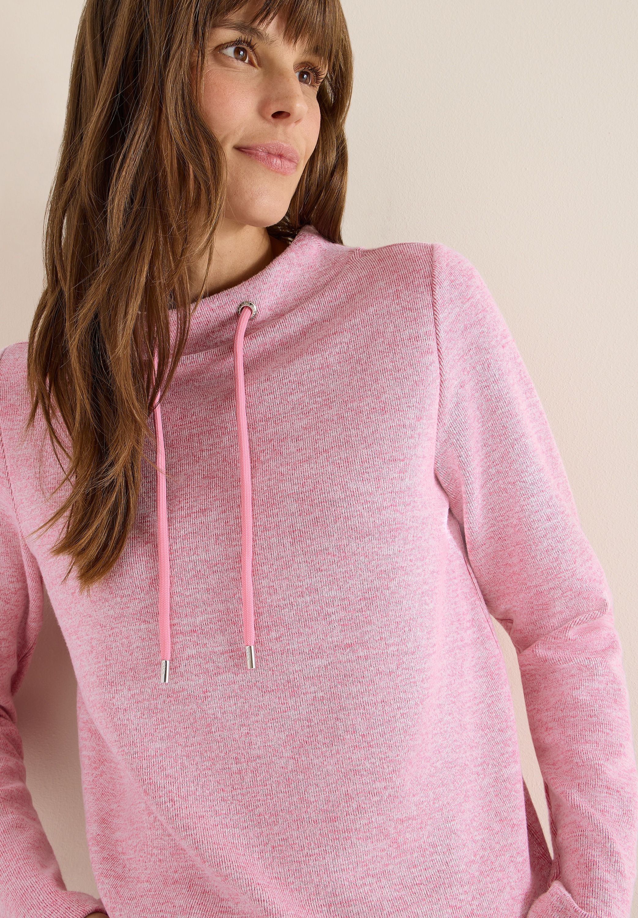 Cecil Rundhalspullover Funnelneck mit Tunnelzug