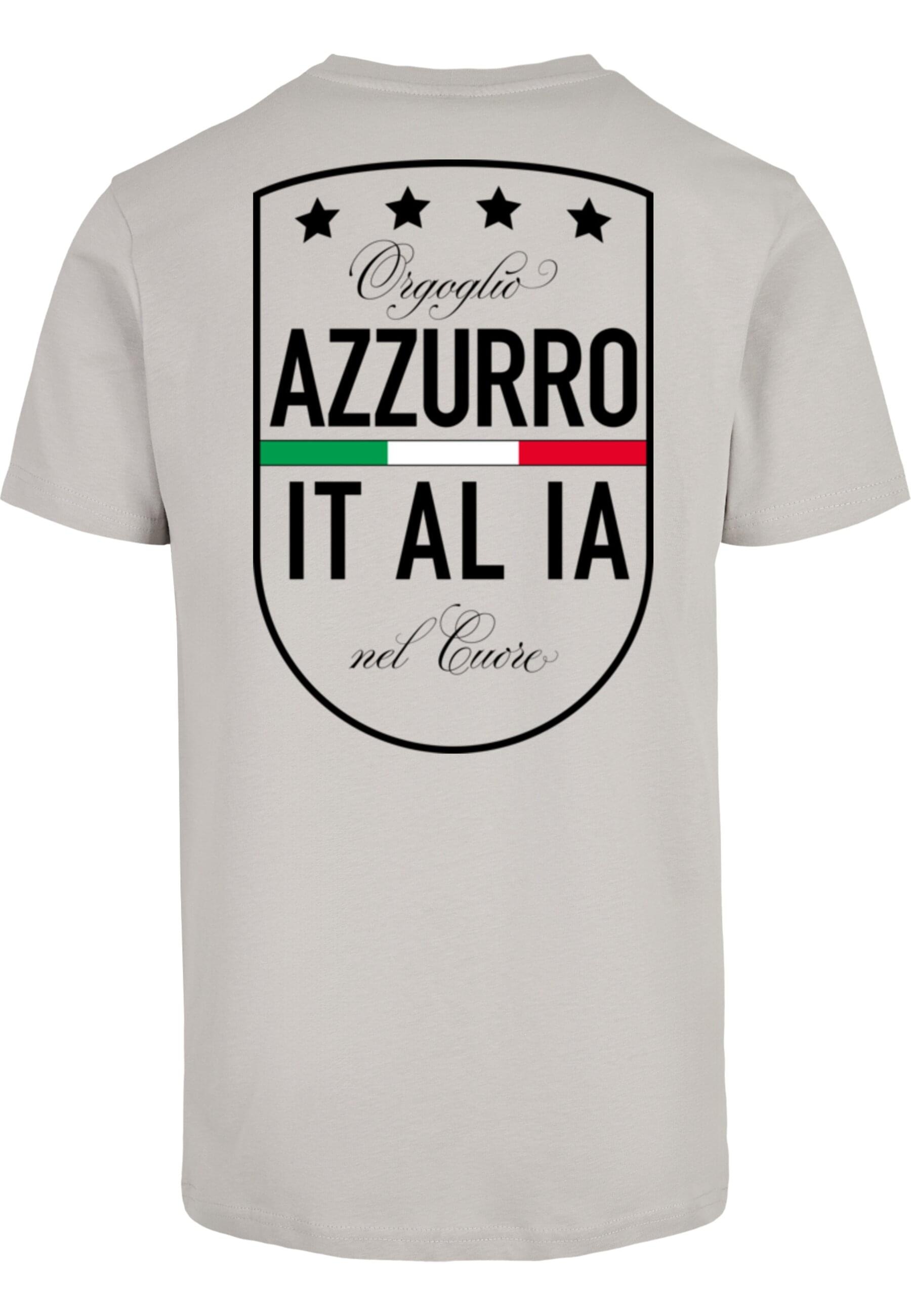 MisterTee T-Shirt "MisterTee Azurro Italia Crest Tee" 1 Stk. tlg. günstig online kaufen