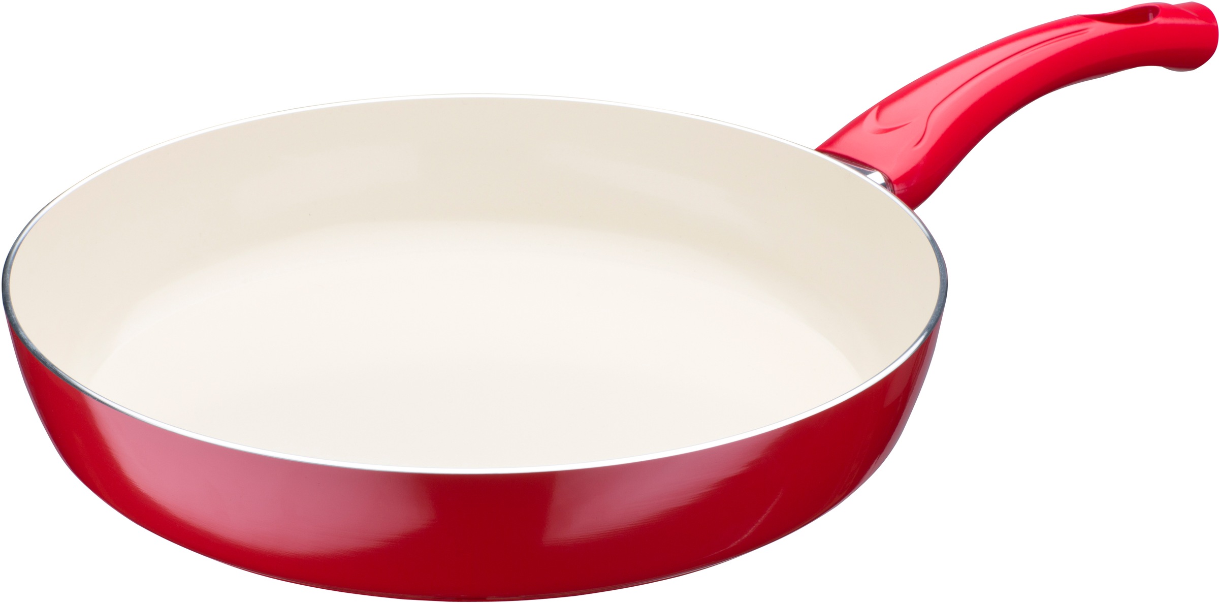 GSW Pfannen-Set "CERAMICA beige" Aluminium Set, 1x Bratpfanne Ø 20 cm, 1x Bratpfanne Ø 24 cm, 1x Bratpfanne Ø 28 cm, 4 Stk. tlg. Induktion