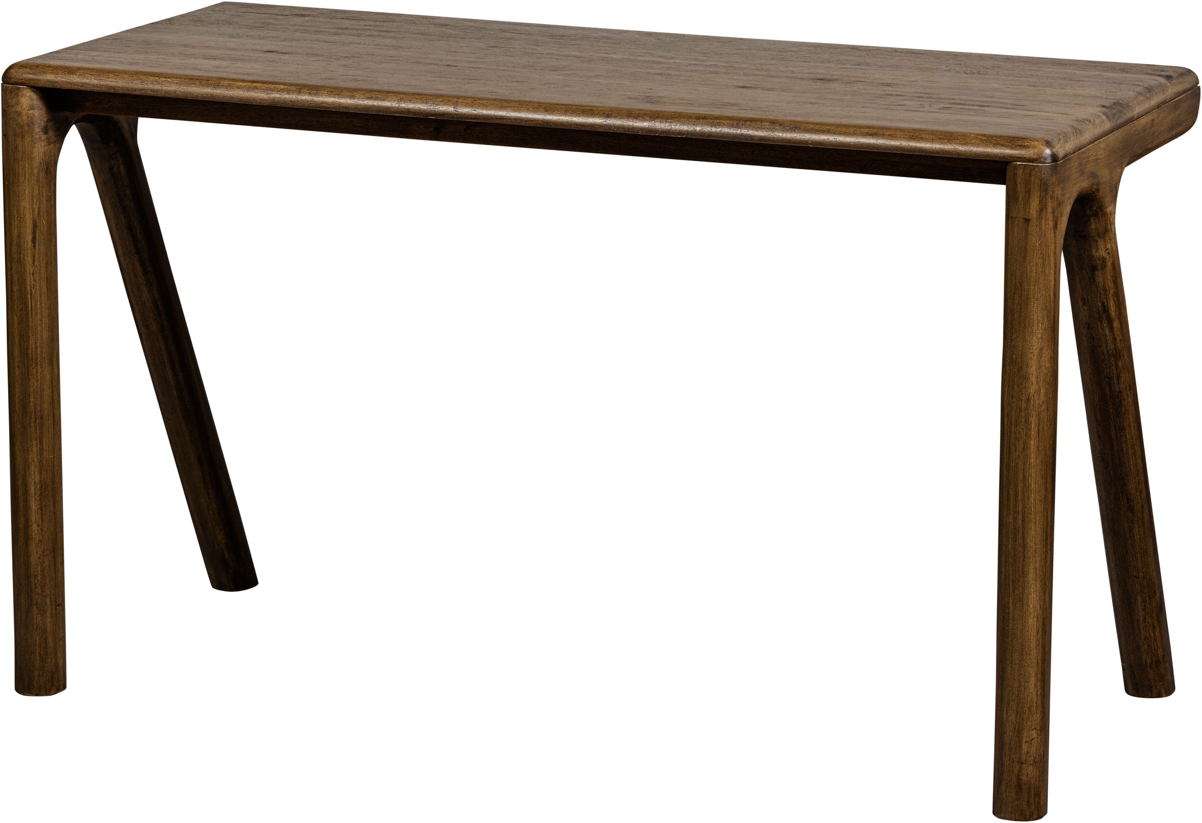 WOOOD Schreibtisch »Tug aus Mangoholz mit abgerundeter Formgebung 130x60x78 cm« Tragkraft 35 kg, Holz mit sichtbarer Maserung, einfach zu montieren