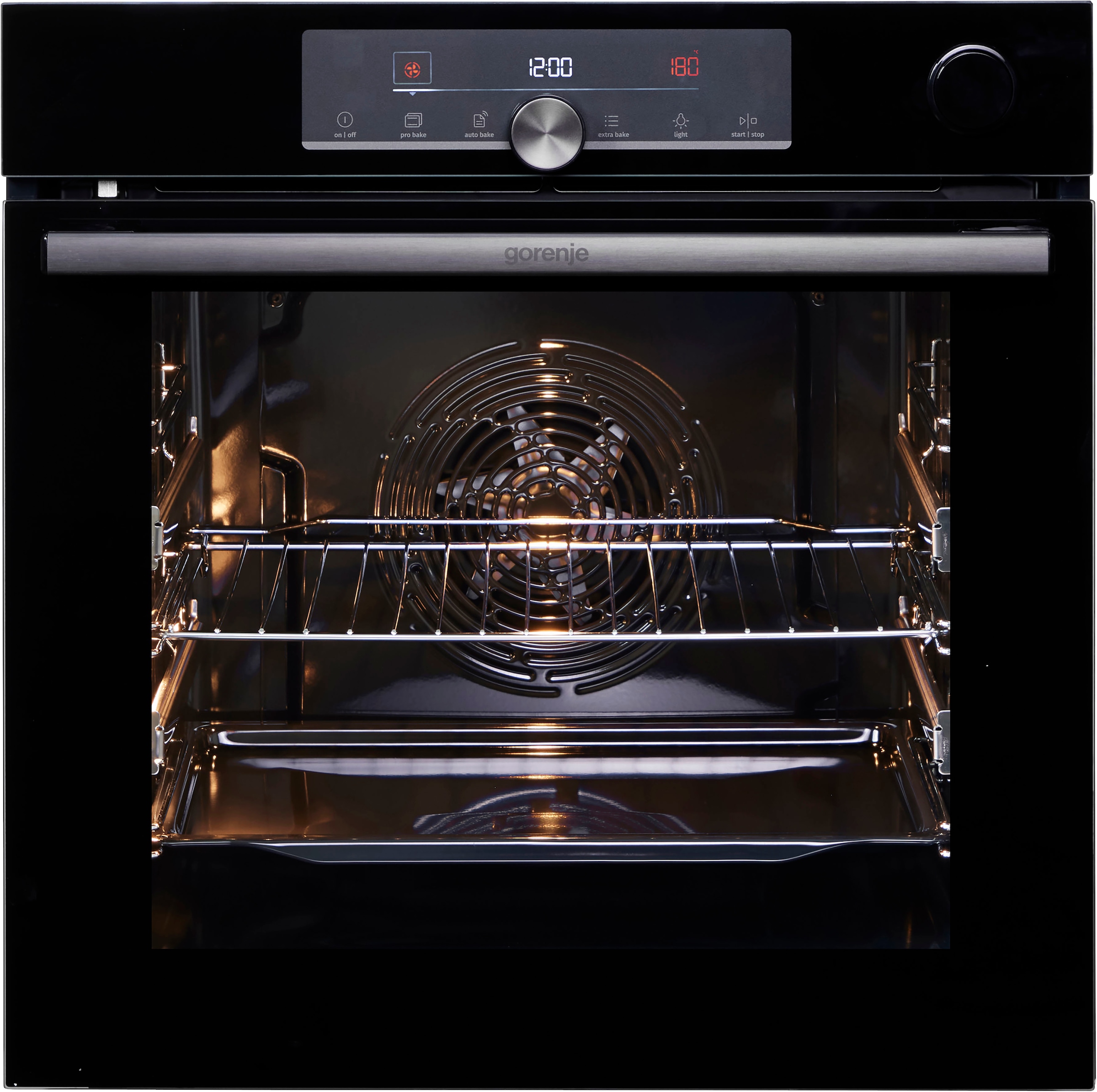 GORENJE Backofen  »BPSA6747A08BGWI«, Pyrolyse, 2fach Teleskopauszug, Wassertank für Dampf, AirFry-Funktion
