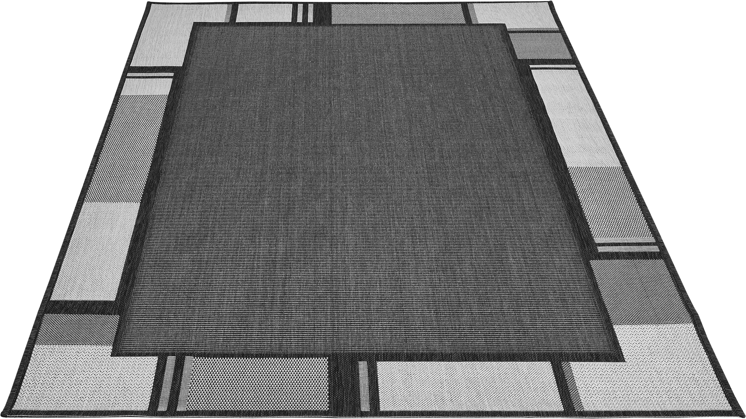 In- und | Teppich rechteckig, Orleans Andiamo Bordüre, 2«, BAUR Outdoor Flachgewebe, geeignet, kaufen Wohnzimmer »New mit