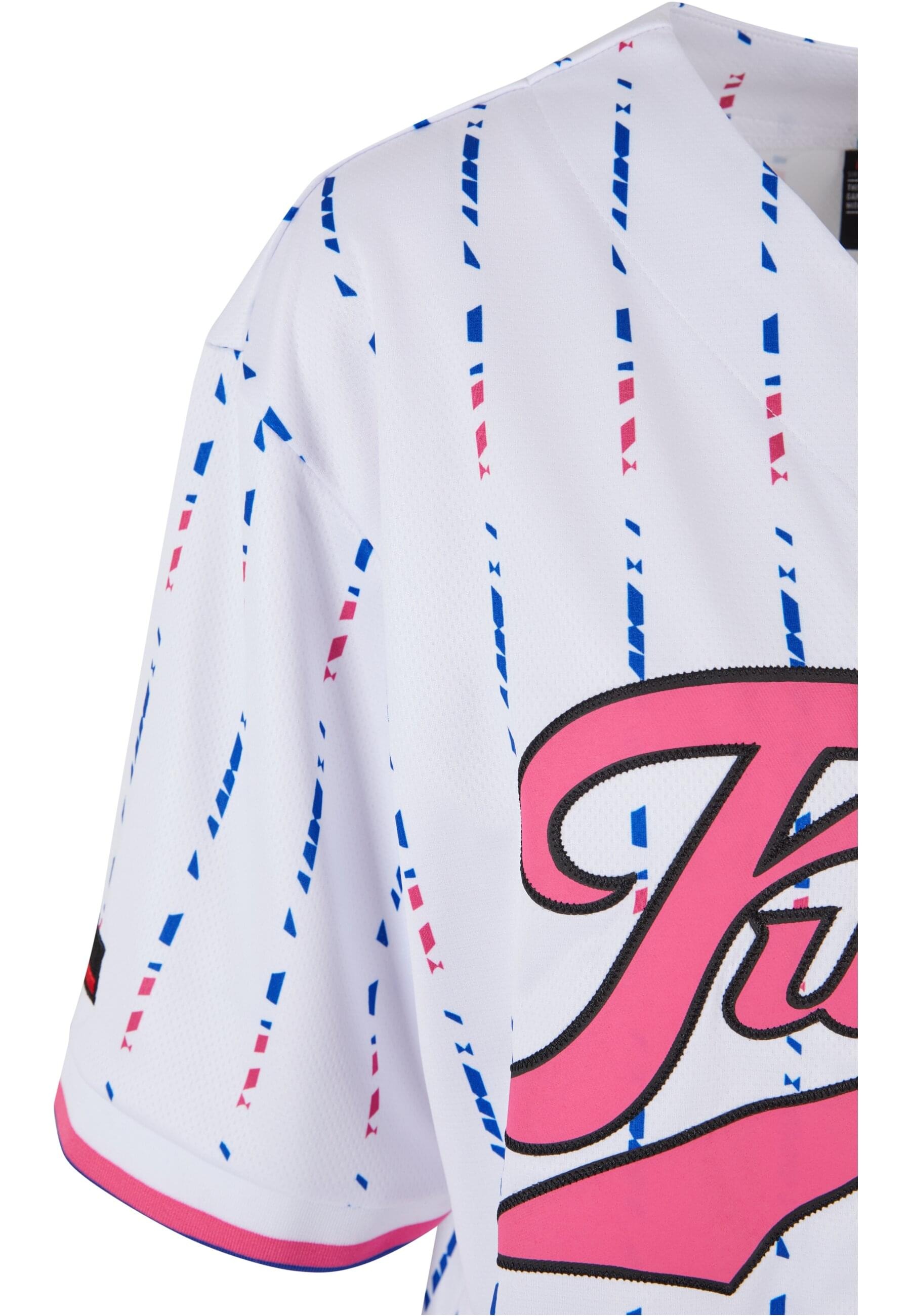 Fubu T-Shirt »Fubu Damen FW222-021-1 FUBU Varsity Stripe Baseball Jersey« 1 Stk. tlg.