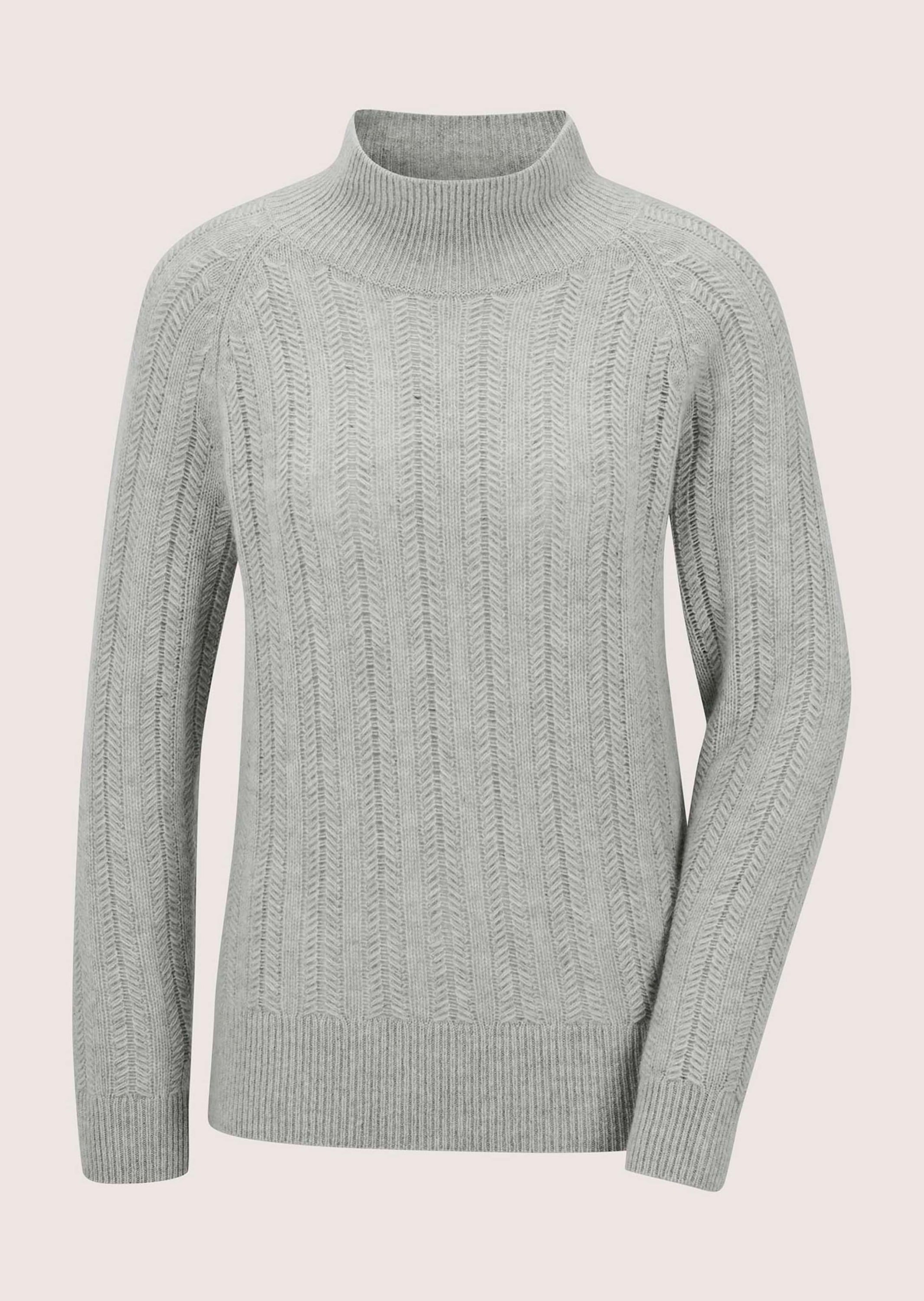 MADELEINE Longpullover "Kaschmirpullover Eleganter Strickpullover mit Zopf- günstig online kaufen