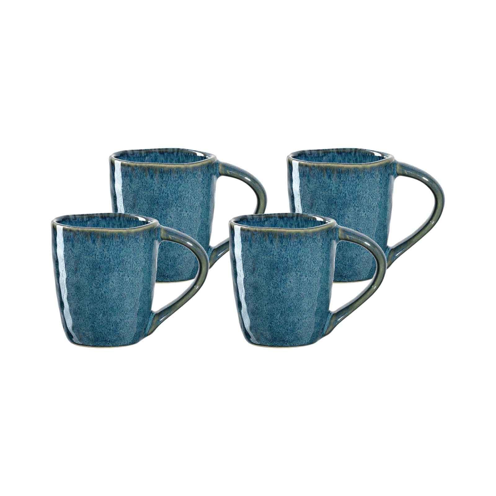 LEONARDO Espressotasse "Espressotassen Matera 90 ml 4er Set", blau, Trinkgefäße