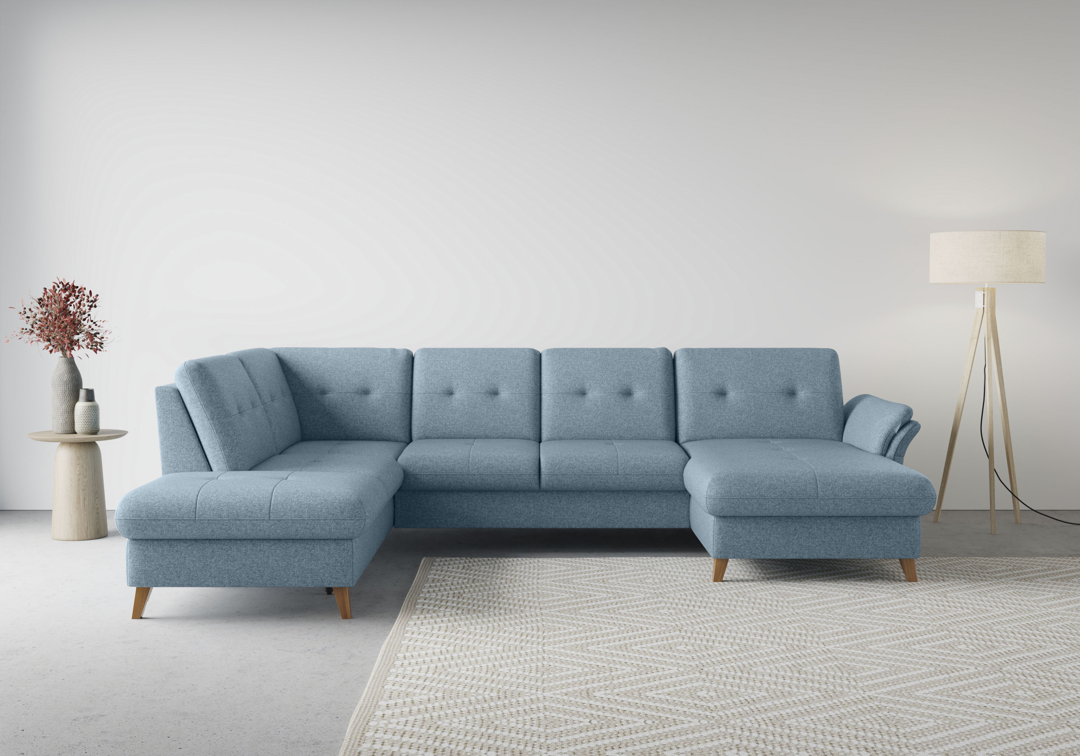 sit&more Wohnlandschaft "Göteborg" inkl. Sitztiefenverstellung, wahlweise mit Bettfunktion & Bettkasten