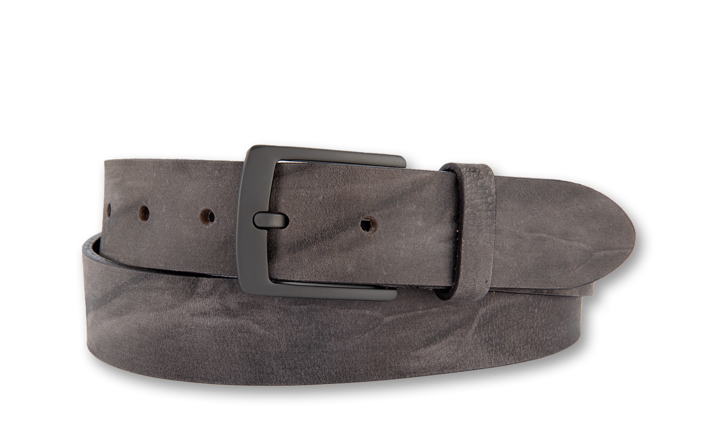 BERND GÖTZ Ledergürtel "Jeansgürtel aus Büffelleder mit edler Anthrazitschl günstig online kaufen