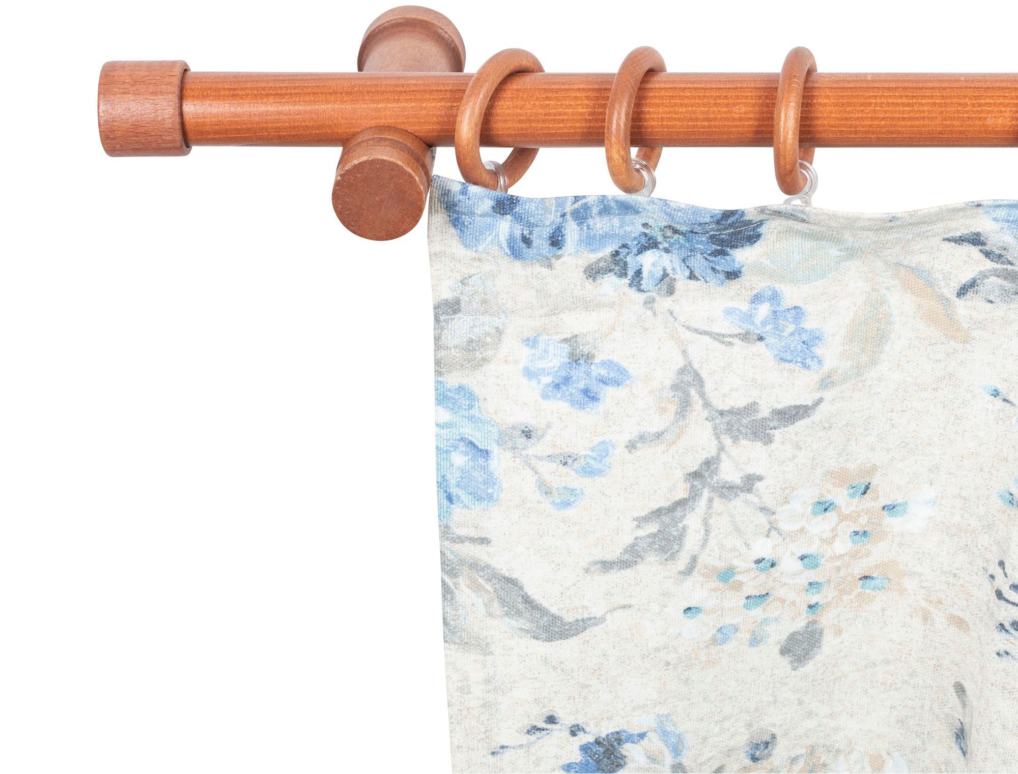 SN DECO GROUP Gardinenstange "Cafiro" 1 läufig-läufig Fixmaß 28 mm, Holz, v günstig online kaufen