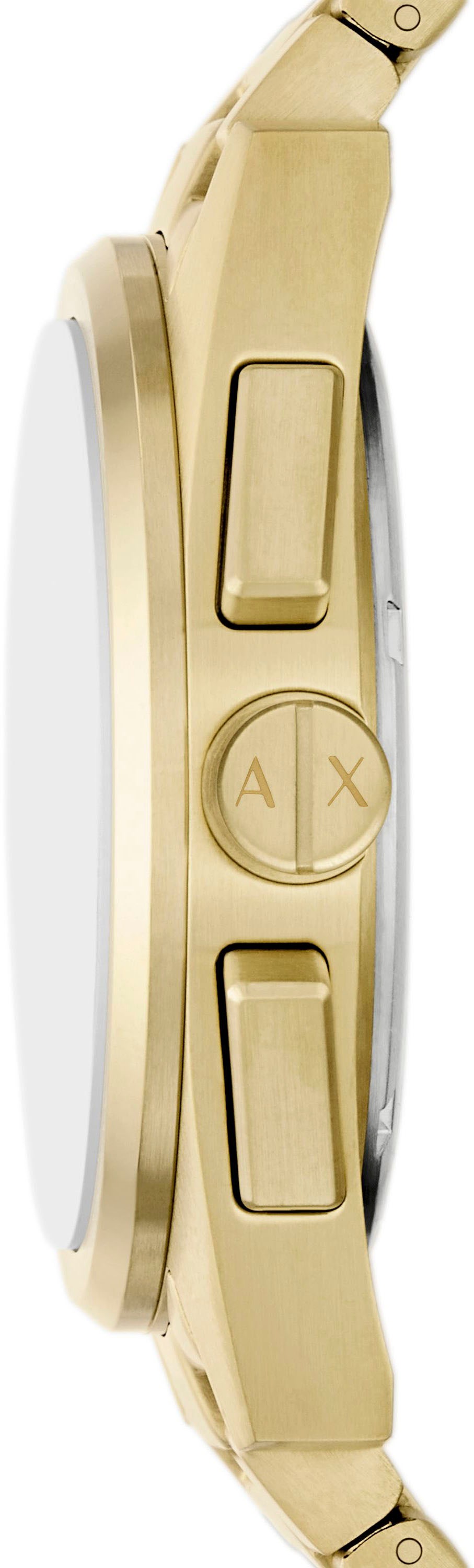 ARMANI EXCHANGE Chronograph, Quarzuhr, Armbanduhr, Herrenuhr, Edelstahlarmband, Tag, Stoppfunktion