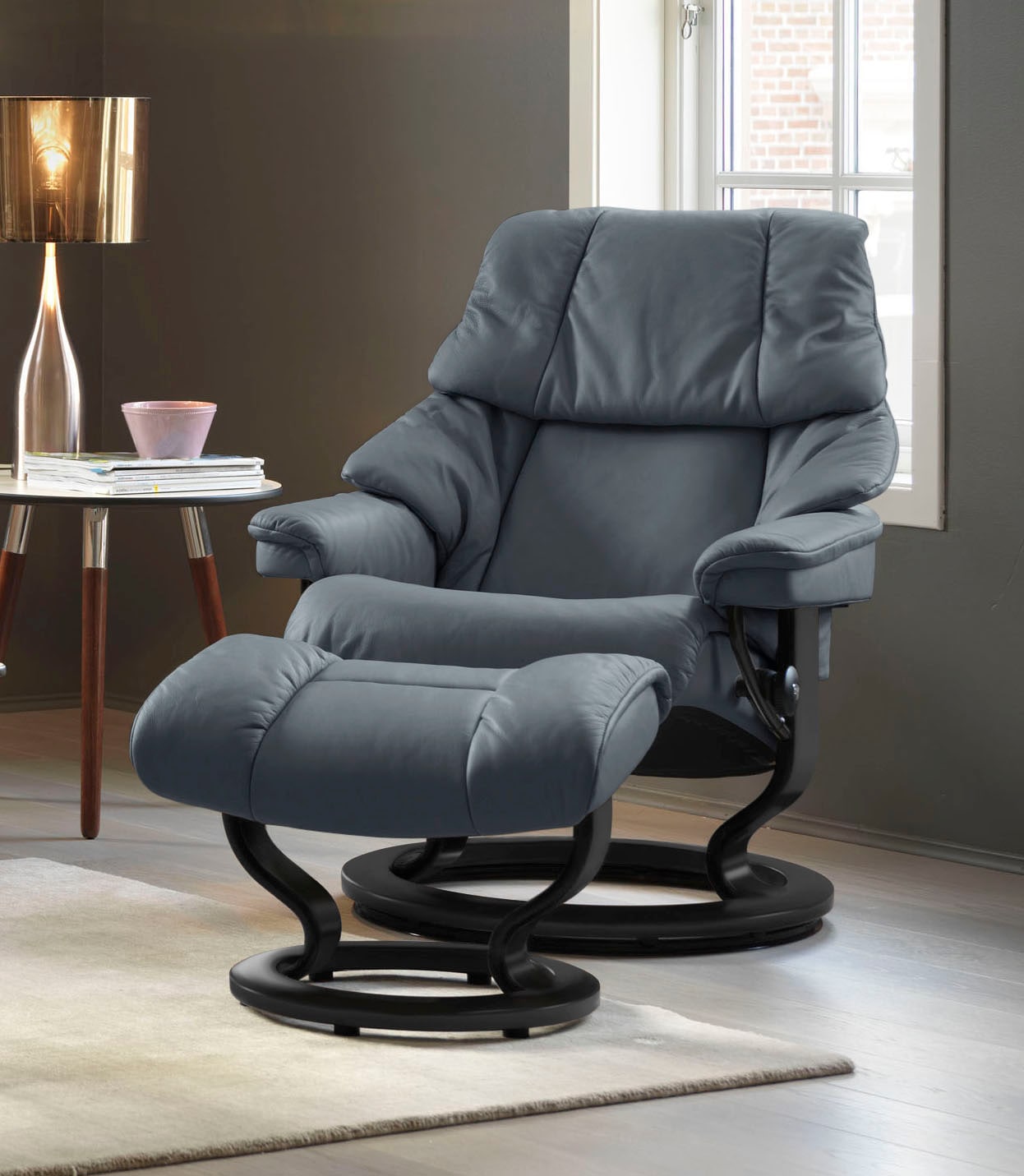 Stressless® Relaxsessel »Reno«, mit Classic Base, Größe S, M & L, Gestell Schwarz