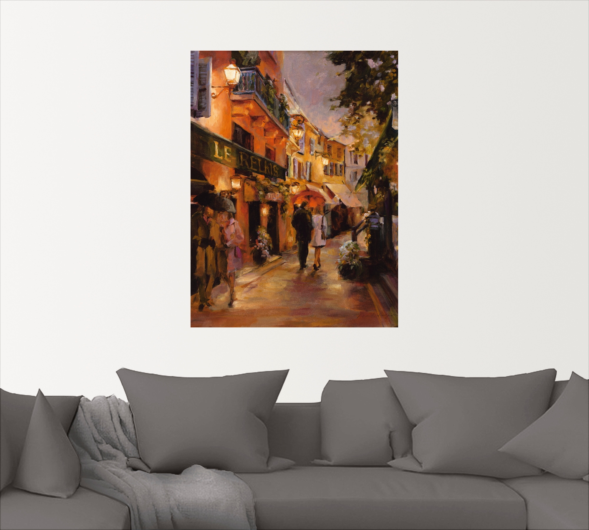 Artland Wandbild »Abend in Paris II«, Frankreich, (1 St.), als Leinwandbild, Poster, Wandaufkleber in verschied. Größen