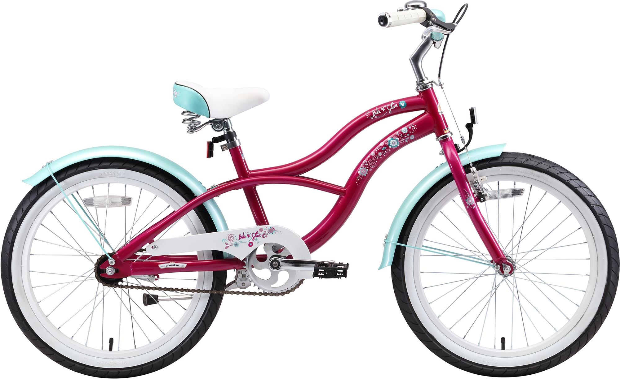 Bikestar Jugendfahrrad "Cruiser", 1 Gang, für Damen