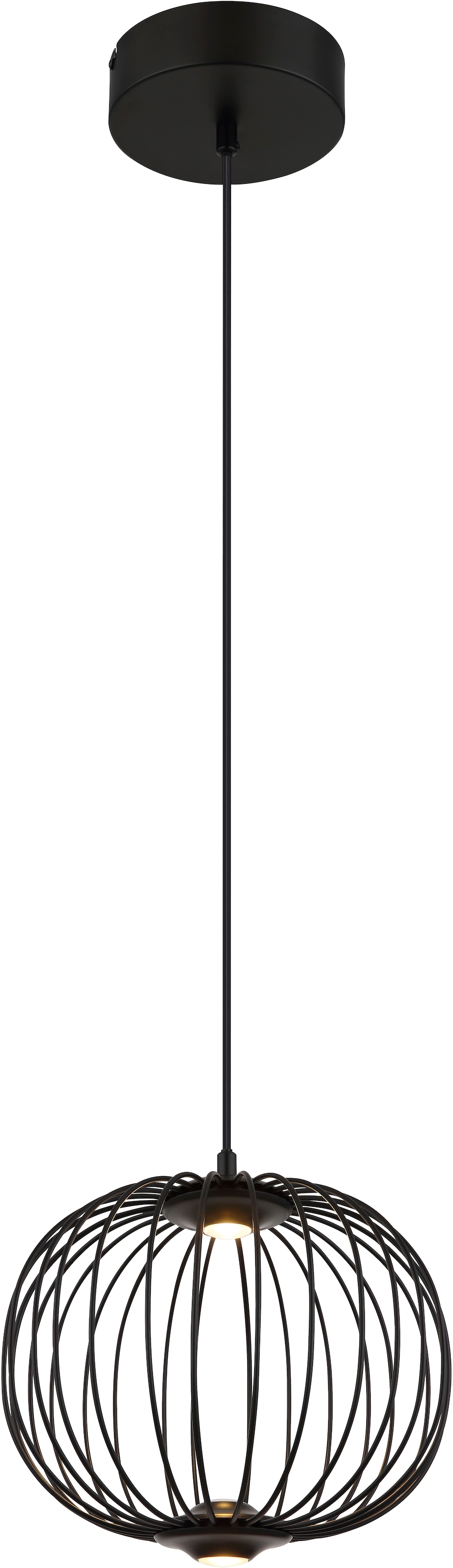 GLOBO LIGHTING Hängeleuchte »GALWAY« LED-Modul 1 Stk. Warmweiß Hängelampe Metallstäbe 3 Stufen DM 30cm Esszimmer