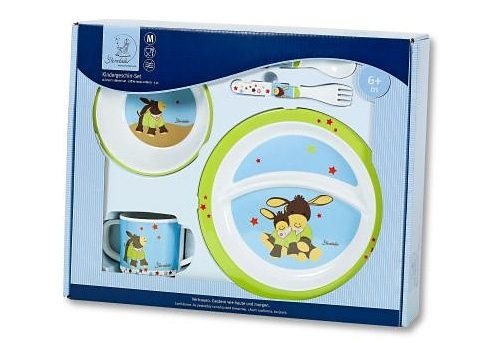 Kindergeschirr-Set Emmi, braun (5-tlg.), Polypropylen