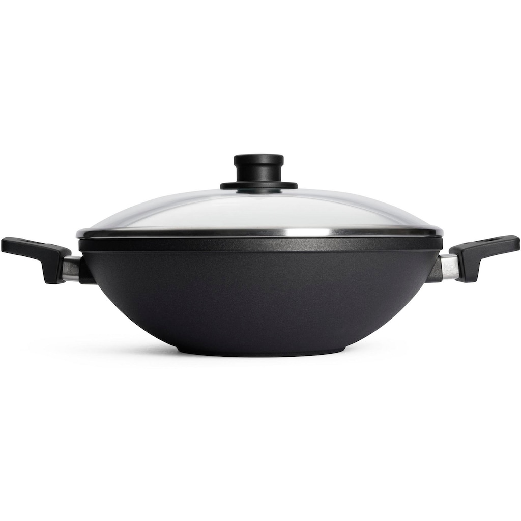 WOLL MADE IN GERMANY Wok »Nowo«, Aluminiumguss, (1 tlg.), von Hand gegossen, Ø 32 cm, Induktion, Made in Germany