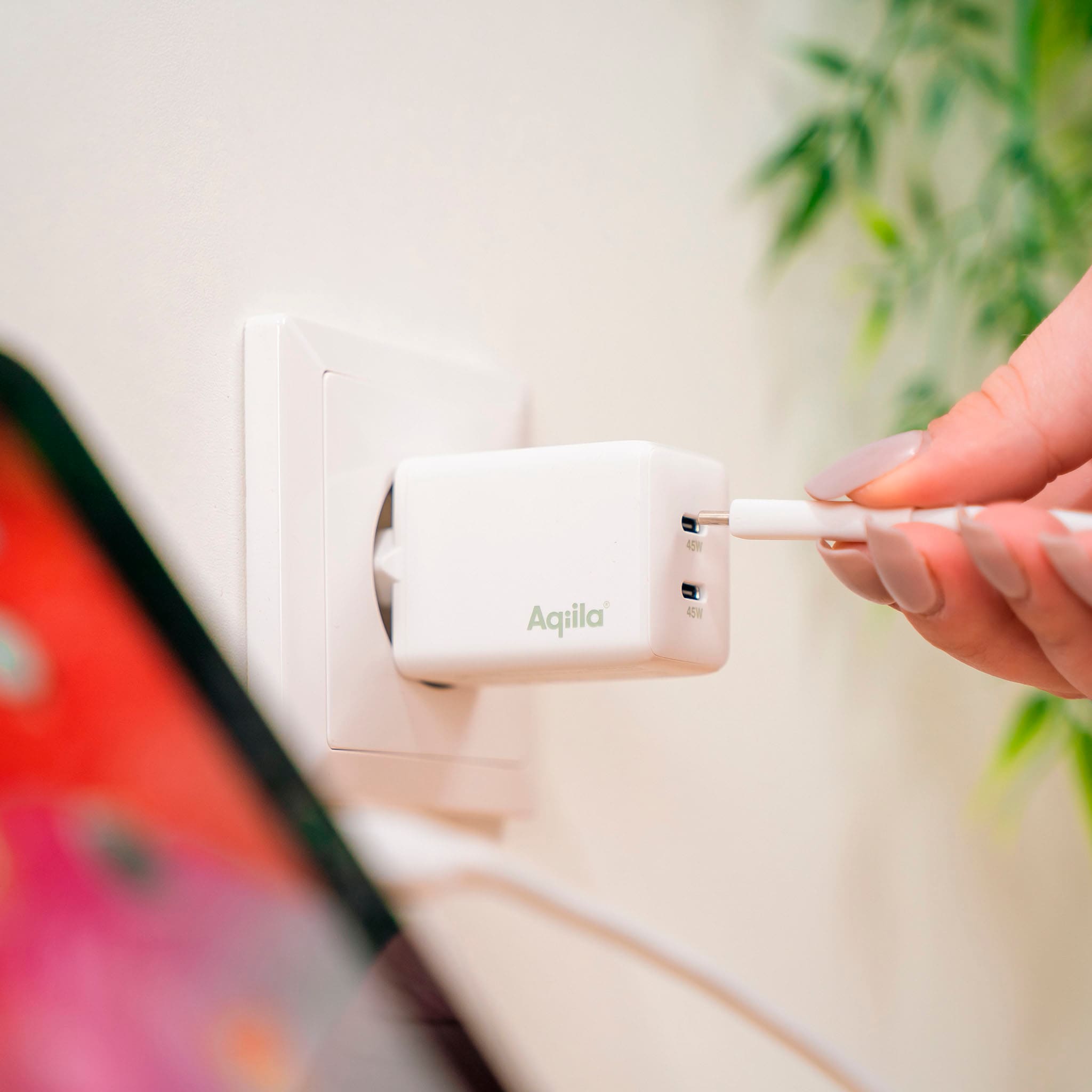 Aqiila USB-Ladegerät »Chargebird W2 45W (2x USB-C)«