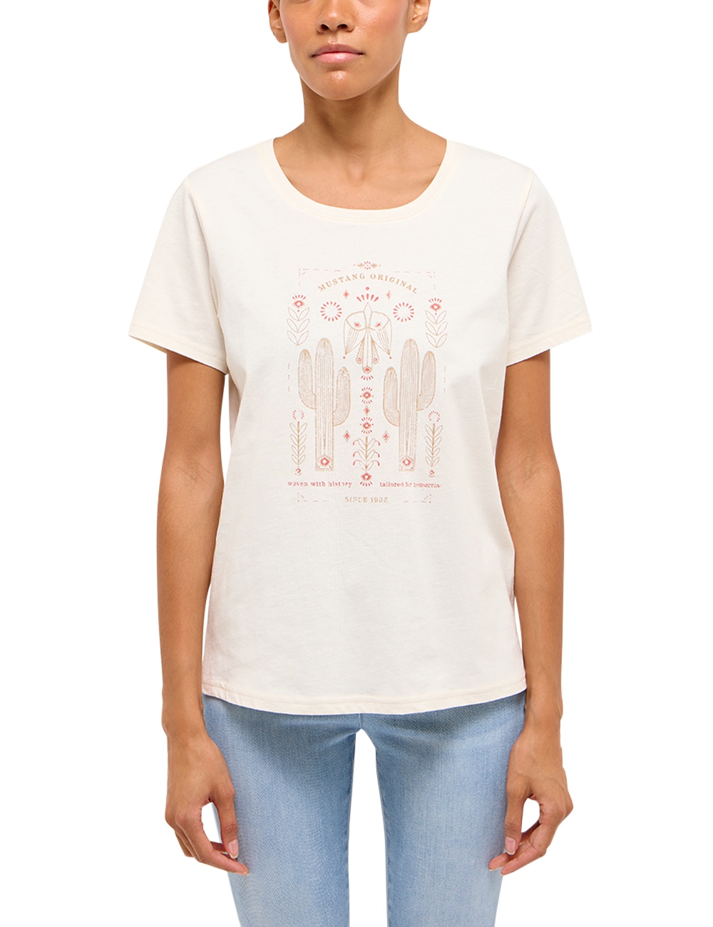 MUSTANG Kurzarmshirt »Damen Style Alma«