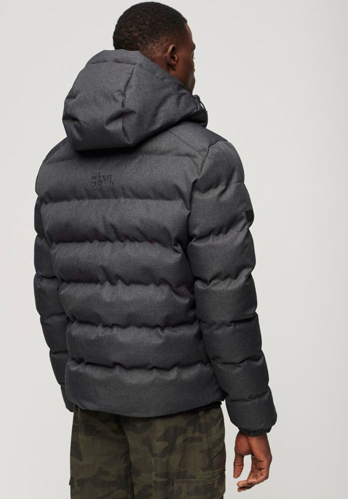 Superdry Steppjacke »HOODED TWEED SPORTS PUFFER JKT«, mit Kapuze