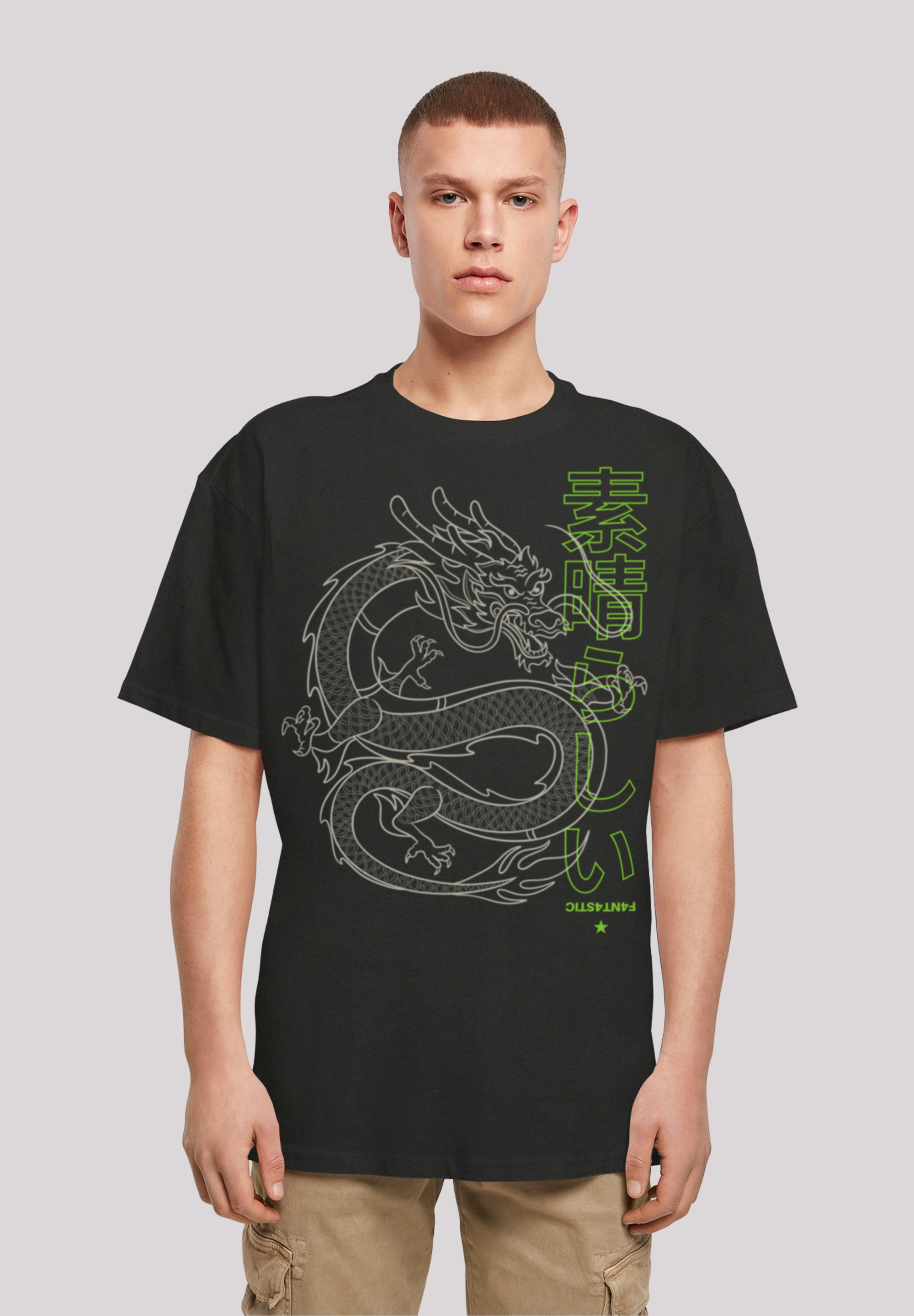 BAUR »Drache T-Shirt F4NT4STIC Black Print | Japan«, Friday
