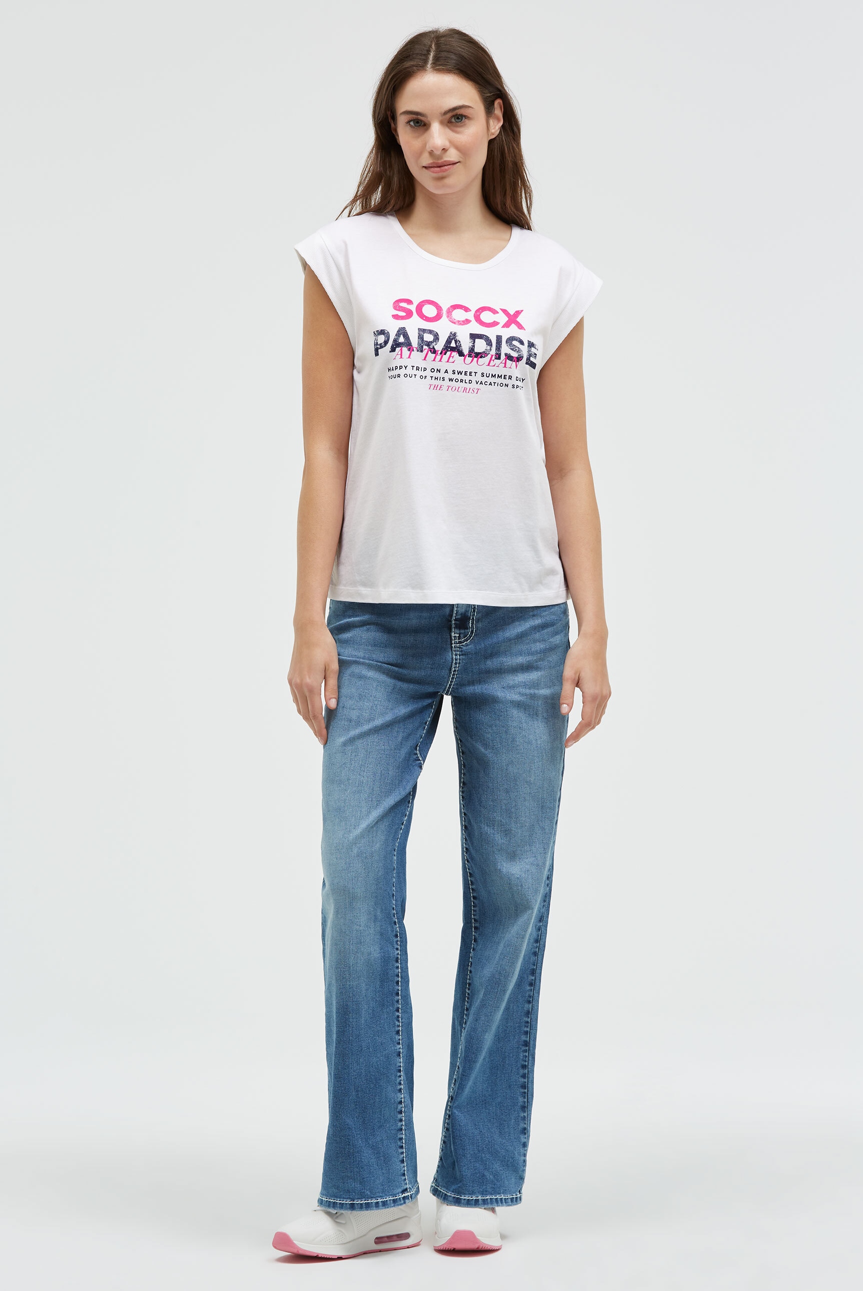 SOCCX Rundhalsshirt aus Baumwolle