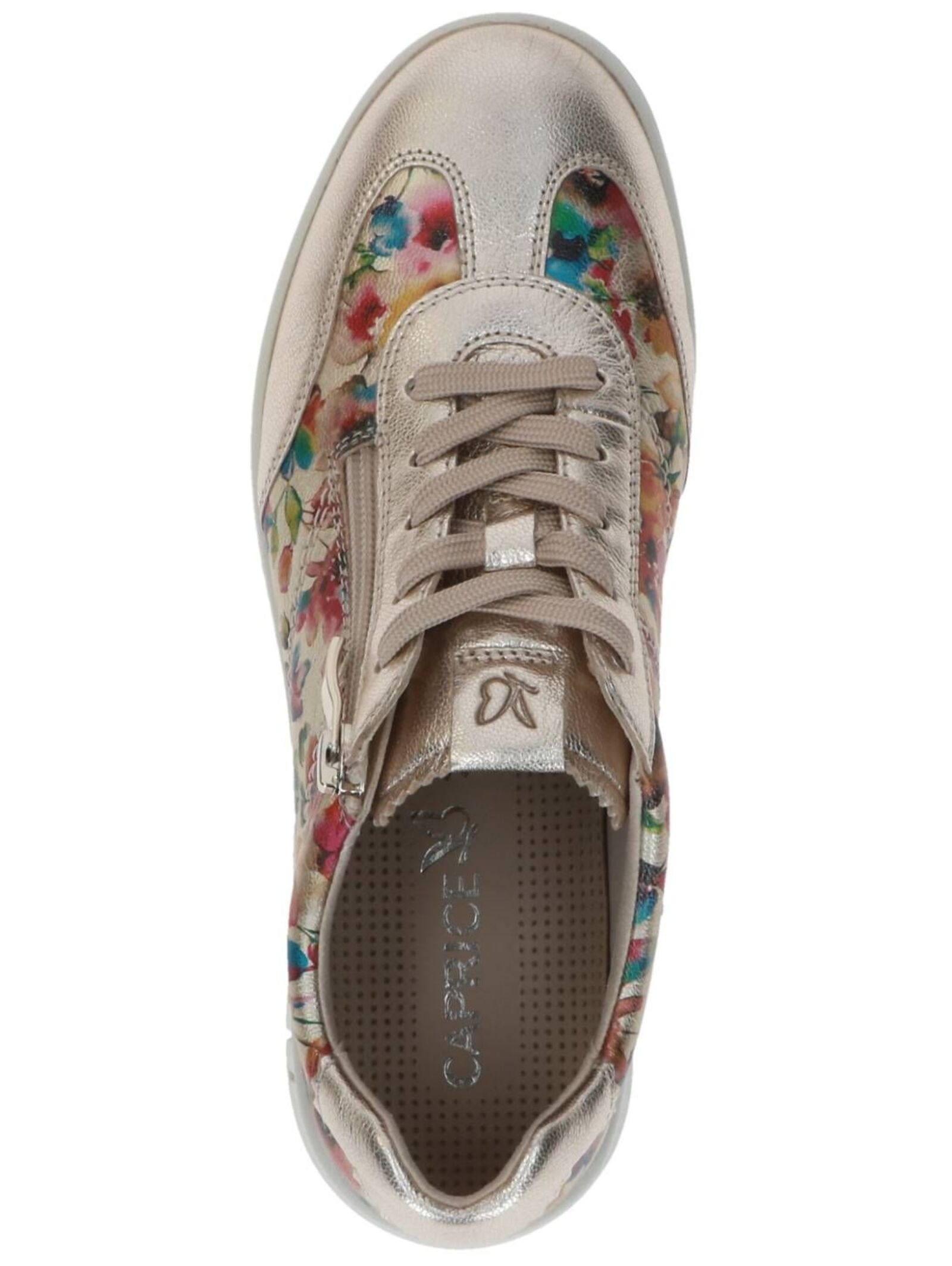 Sneaker CAPRICE "Caprice Sneaker Leder", Damen, Gr. 38, multicolor, Leder, Schuhe Sneaker 2