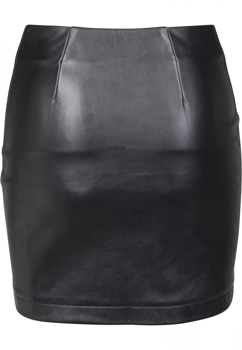 BAUR Skirt«, für Leather bestellen URBAN CLASSICS Ladies tlg.) (1 Zip »Damen | Synthetic Jerseyrock
