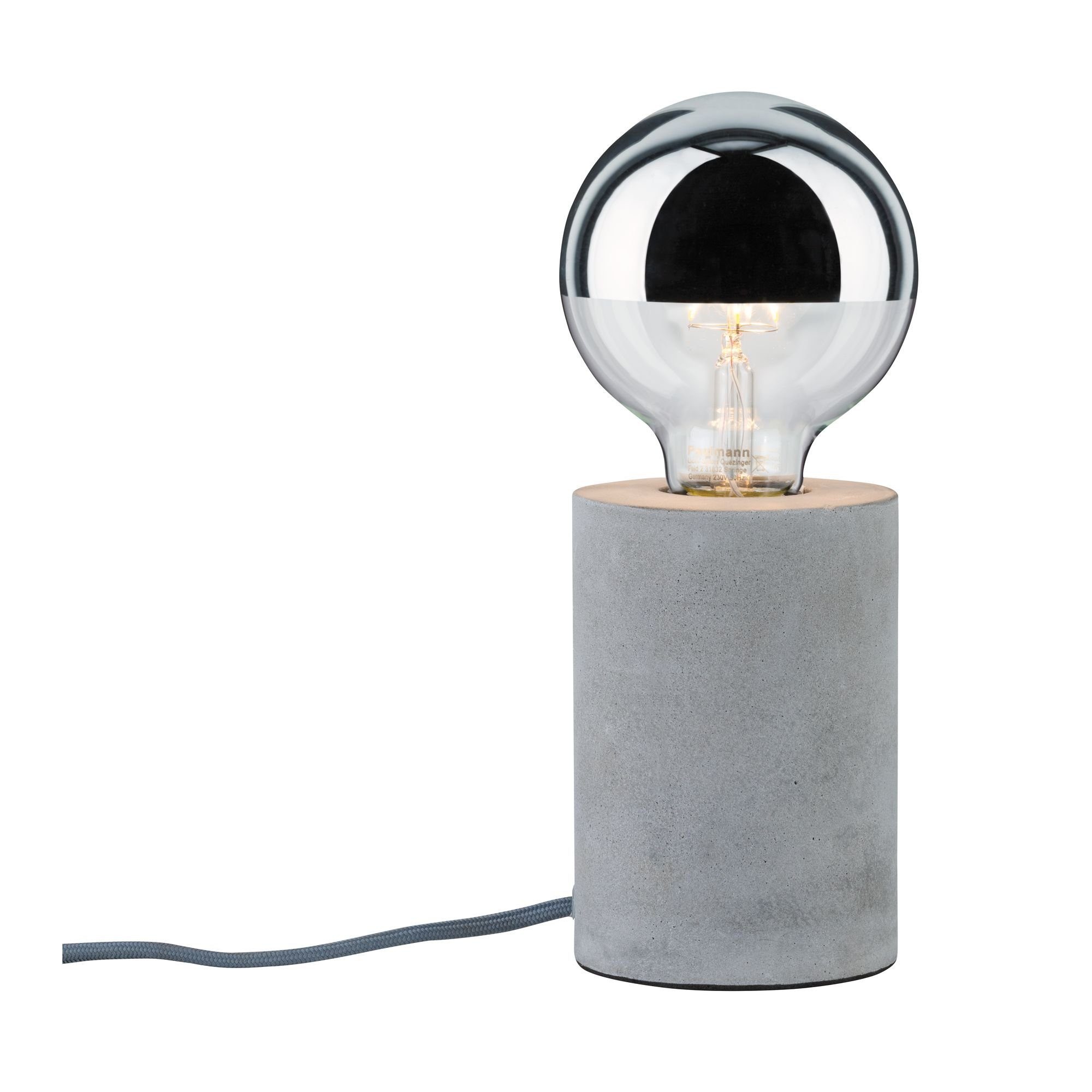 Paulmann LED Tischleuchte Neordic Mik Beton, E27, 1 St.
