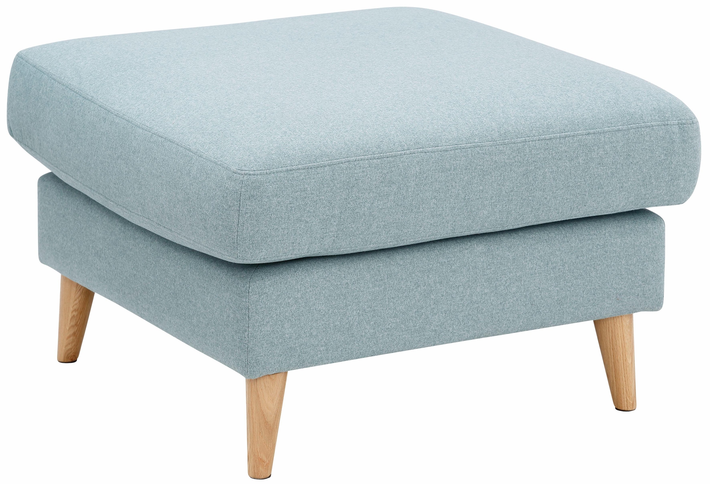 Home affaire Polsterhocker "MARSEILLE", Massivholzbeine Eiche, Landhausstil günstig online kaufen