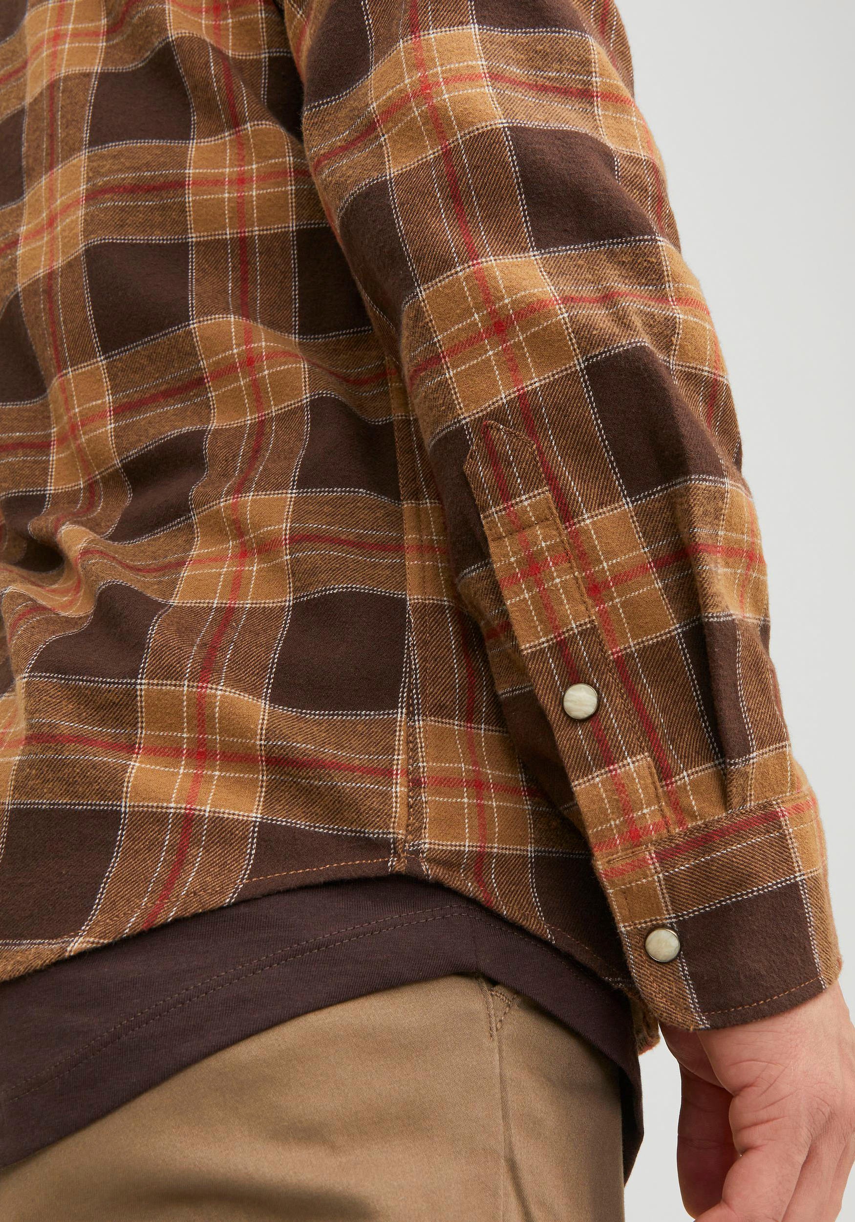 Jack & Jones Langarmhemd »JJSHERIDAN FALL CHECK SHIRT LS«, mit Brusttaschen