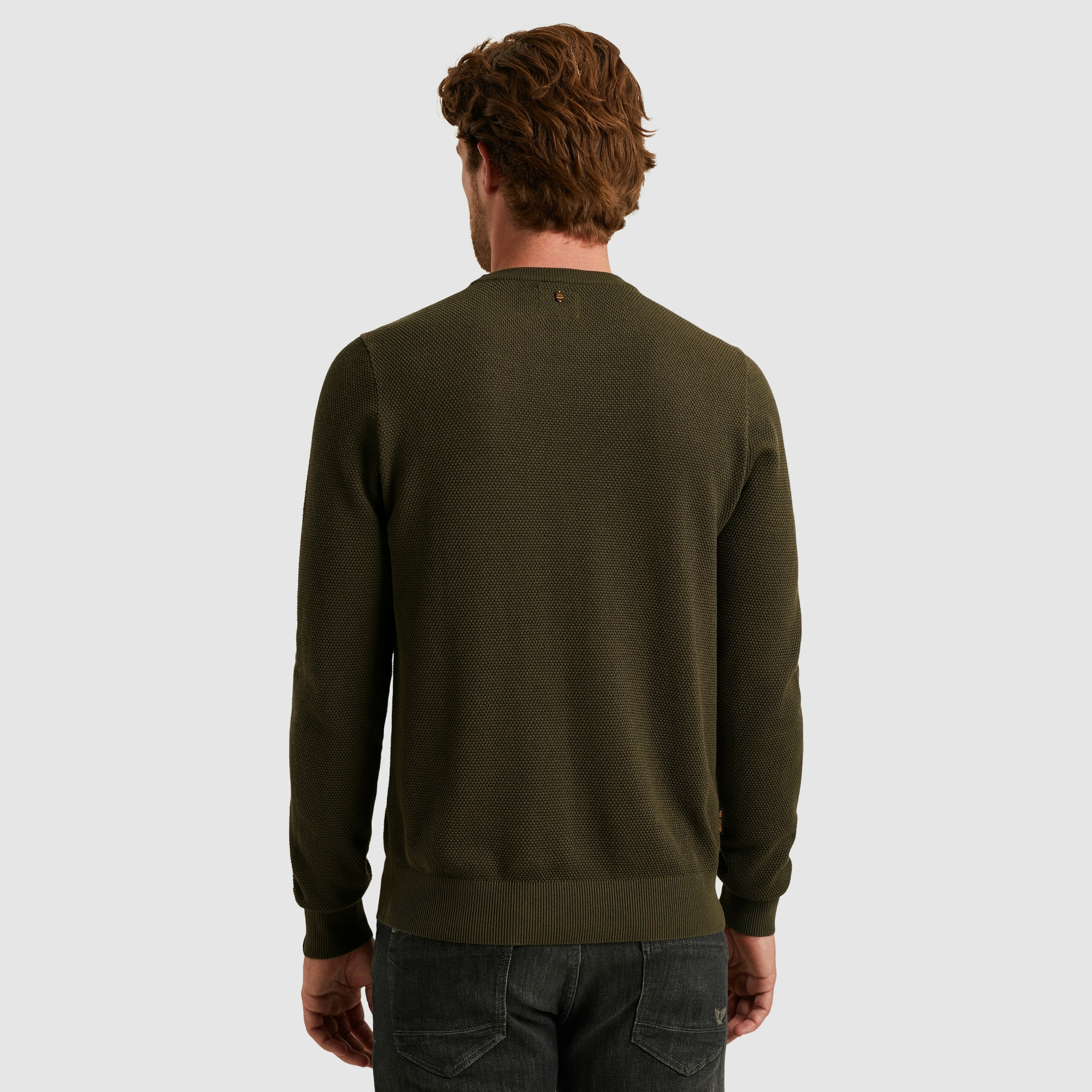PME LEGEND Rundhalspullover, mit Logo Stickerei