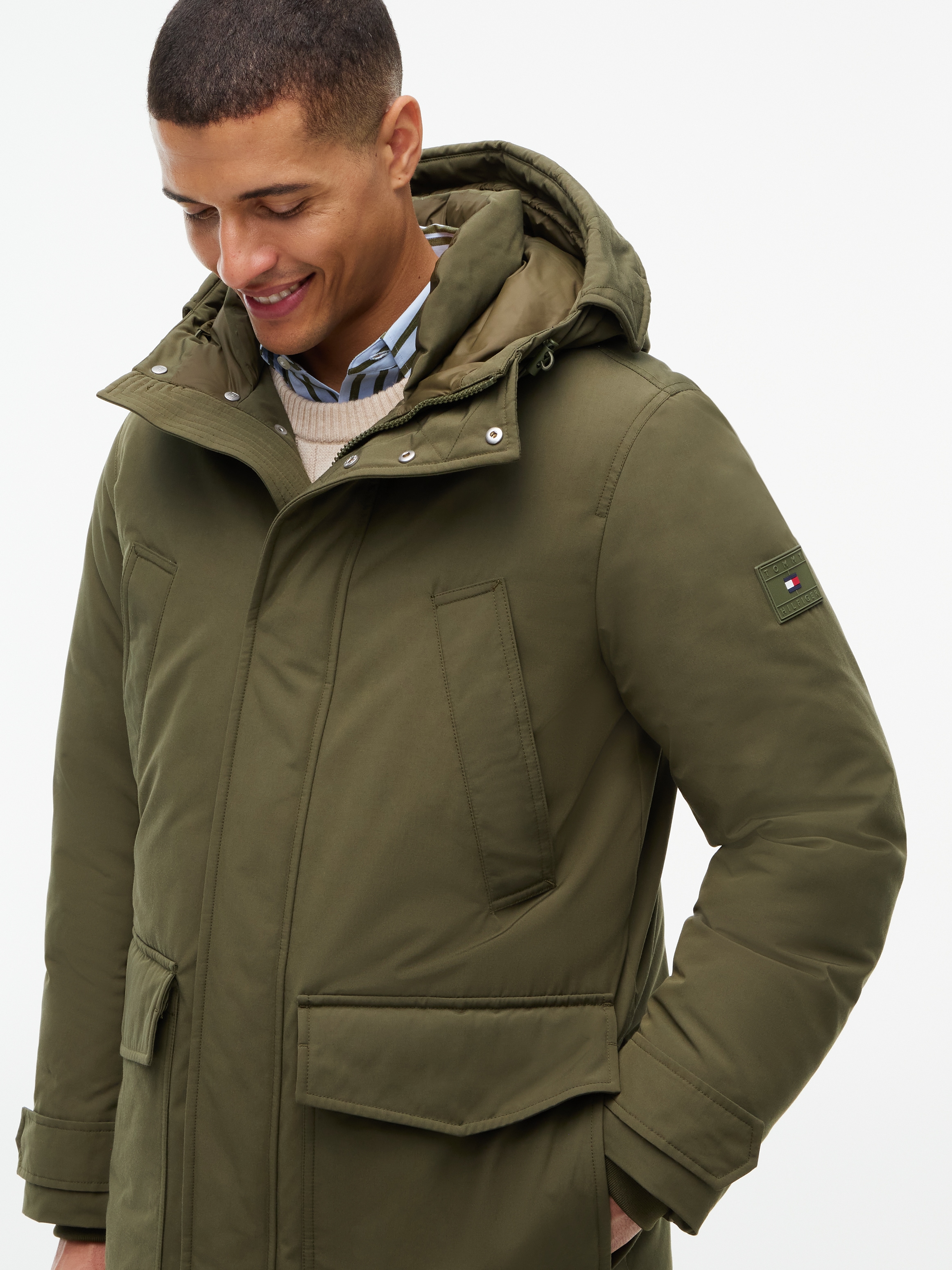 Tommy Hilfiger Parka »ROCKIE DOWN PARKA« mit Kapuze mit Daunenfüllung, regular fit