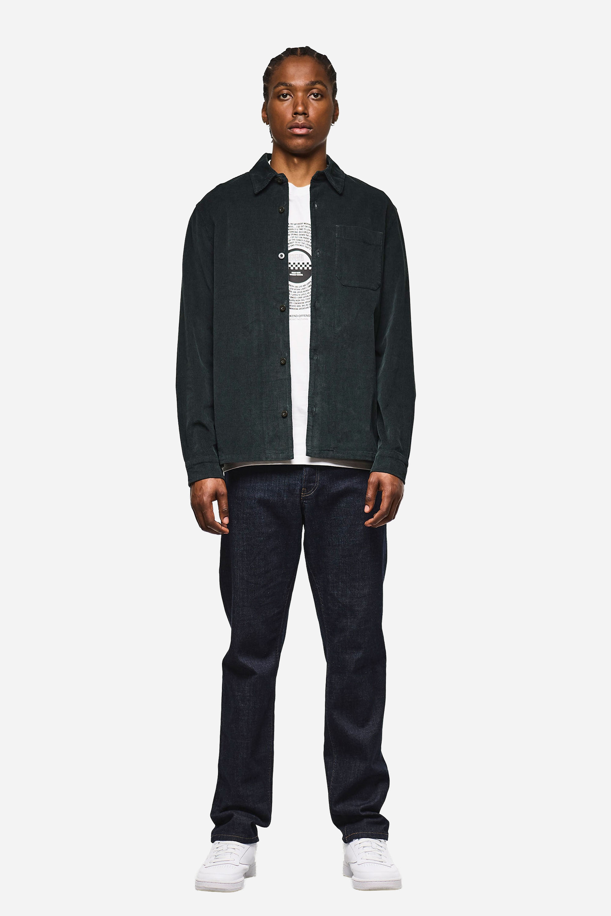 Weekend Offender Kurzarmshirt »WELCH CORD OVERSHIRT Herren«, Überhemd Herren, leichte Hemdjacke, Feincord, Jackenhemd, Sale