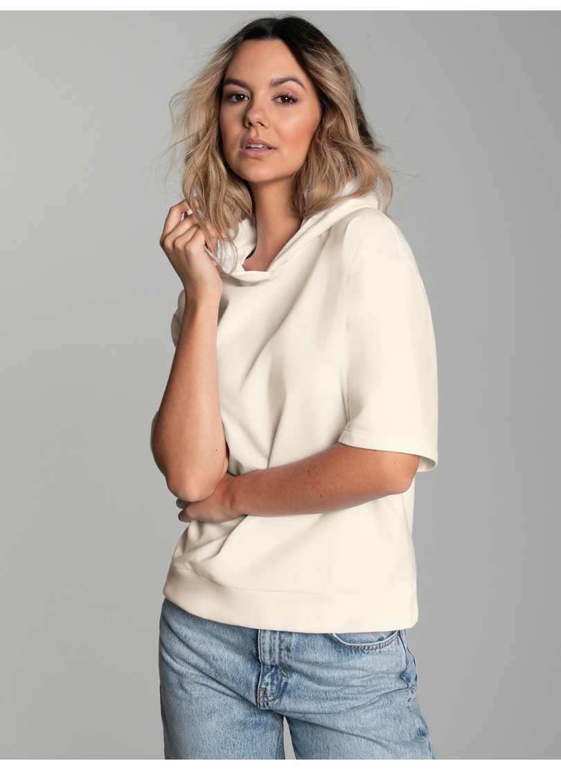 Trigema Kapuzensweatshirt "TRIGEMA Kurzarm Hoodie"
