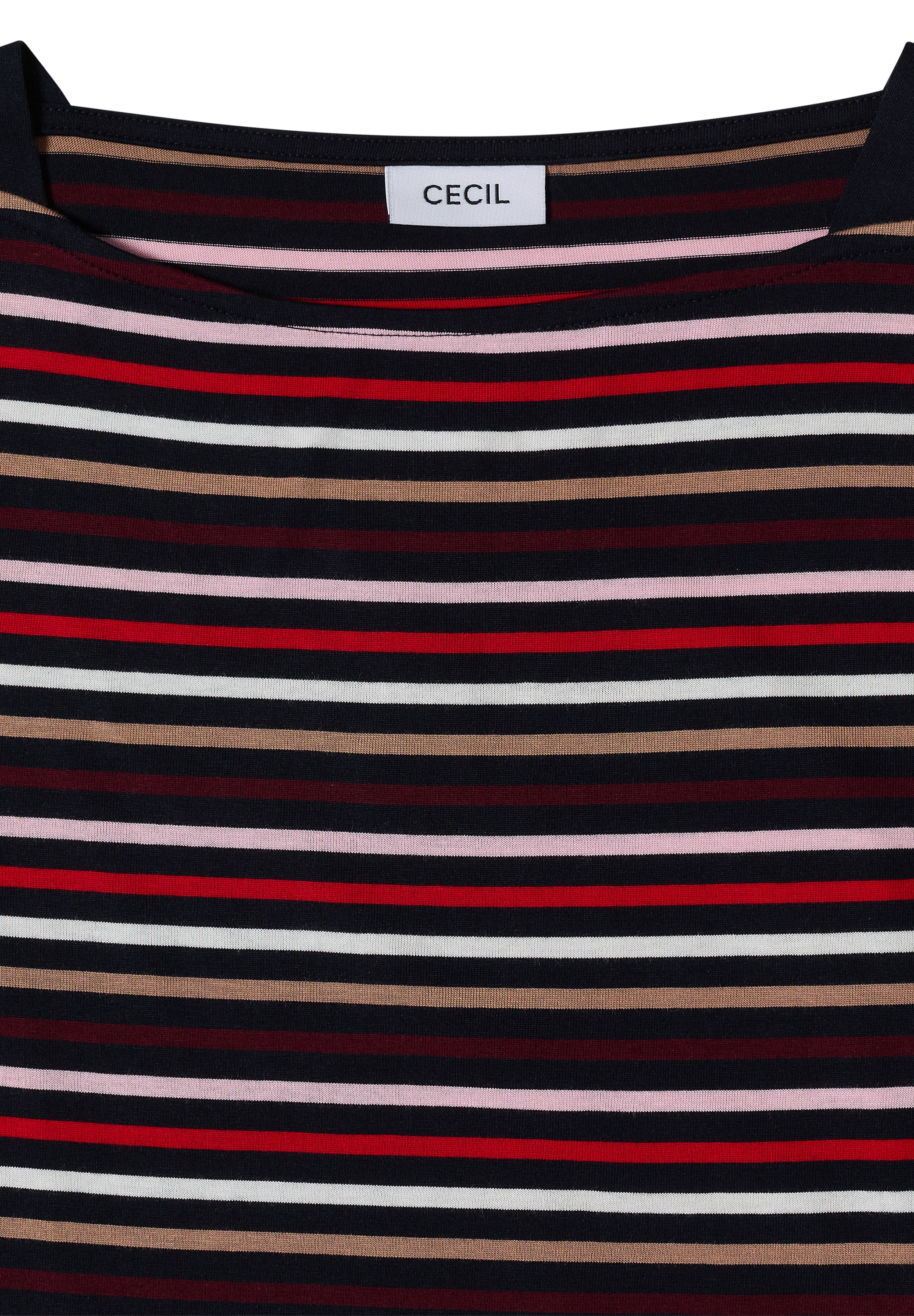 Cecil 3/4-Arm-Shirt aus softem Materialmix