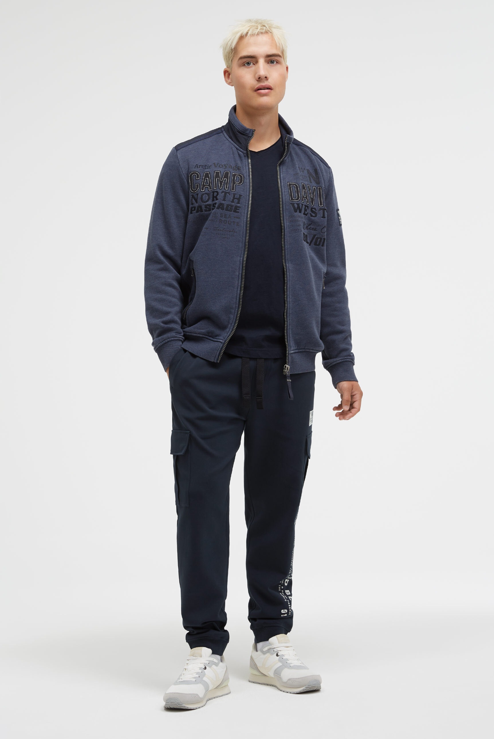 Thumbnail - CAMP DAVID Sweatjacke mit Reißverschlusstaschen
