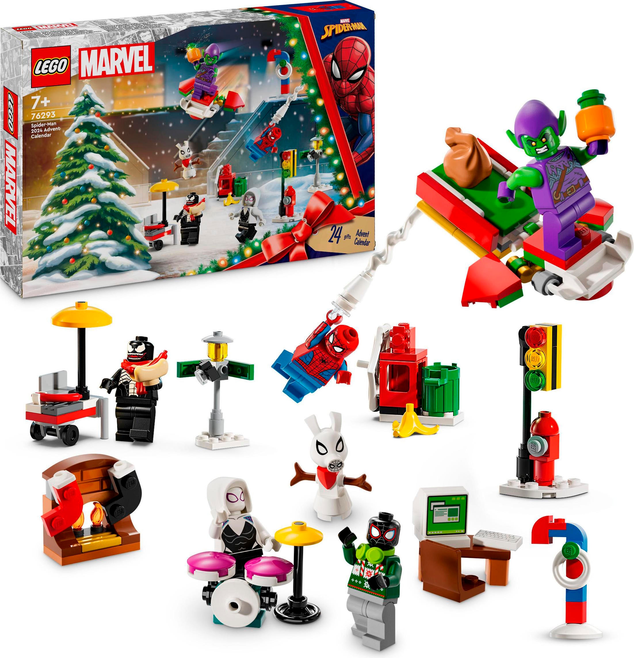 Spielzeug-Adventskalender »Spielbausteine, Spider-Man 2024 (76293), LEGO® Super...