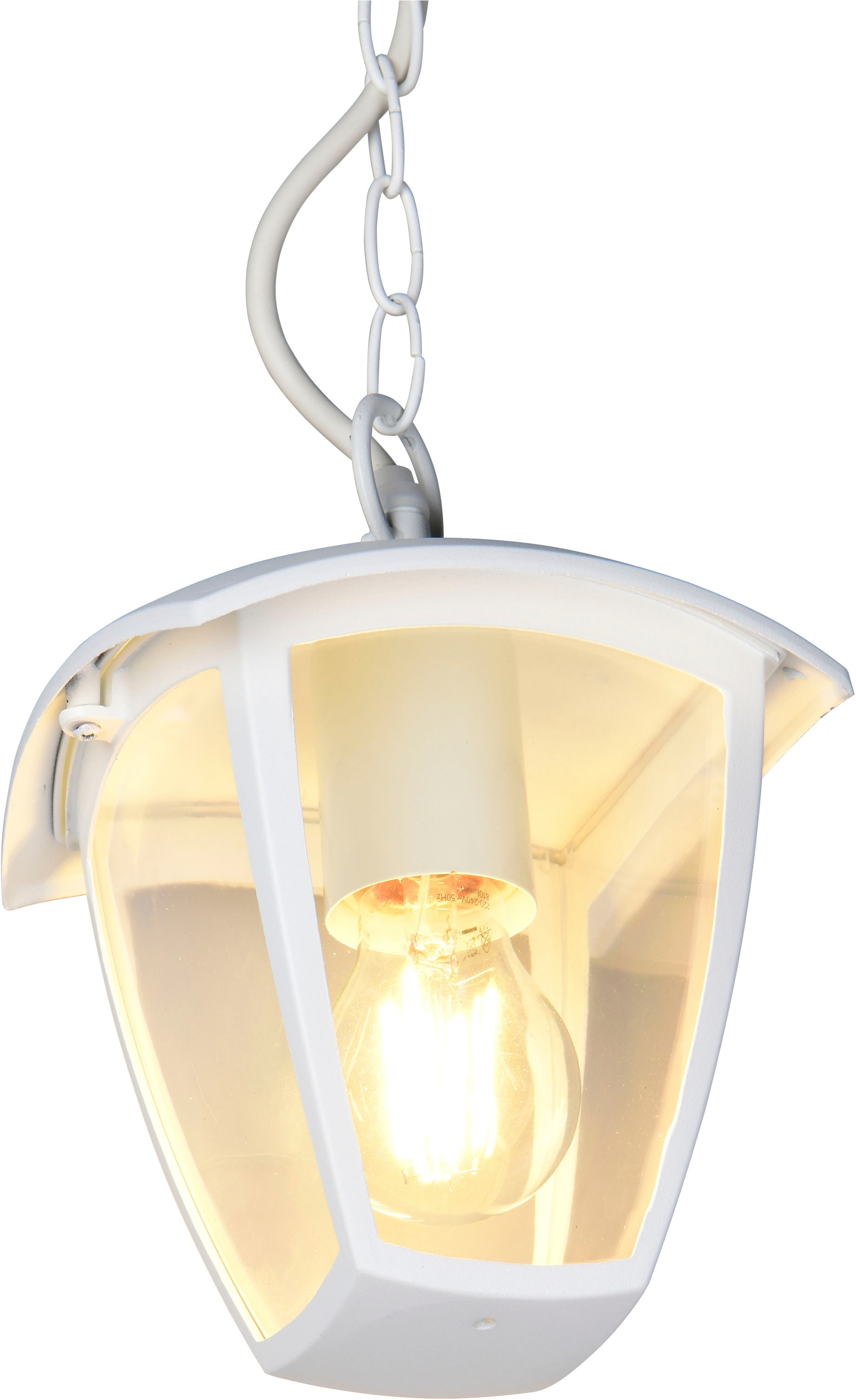TRIO Leuchten Außen-Deckenleuchte »VENTA, Outdoor Pendelleuchte 1-flammig, exkl 1x E27 max 10W, IP44«, 1 flammig, Leuchtmittel E27 | Leuchtmittel wechselbar, Terrassen Hängelampe, Pendelleuchte Garten max Höhe 82cm