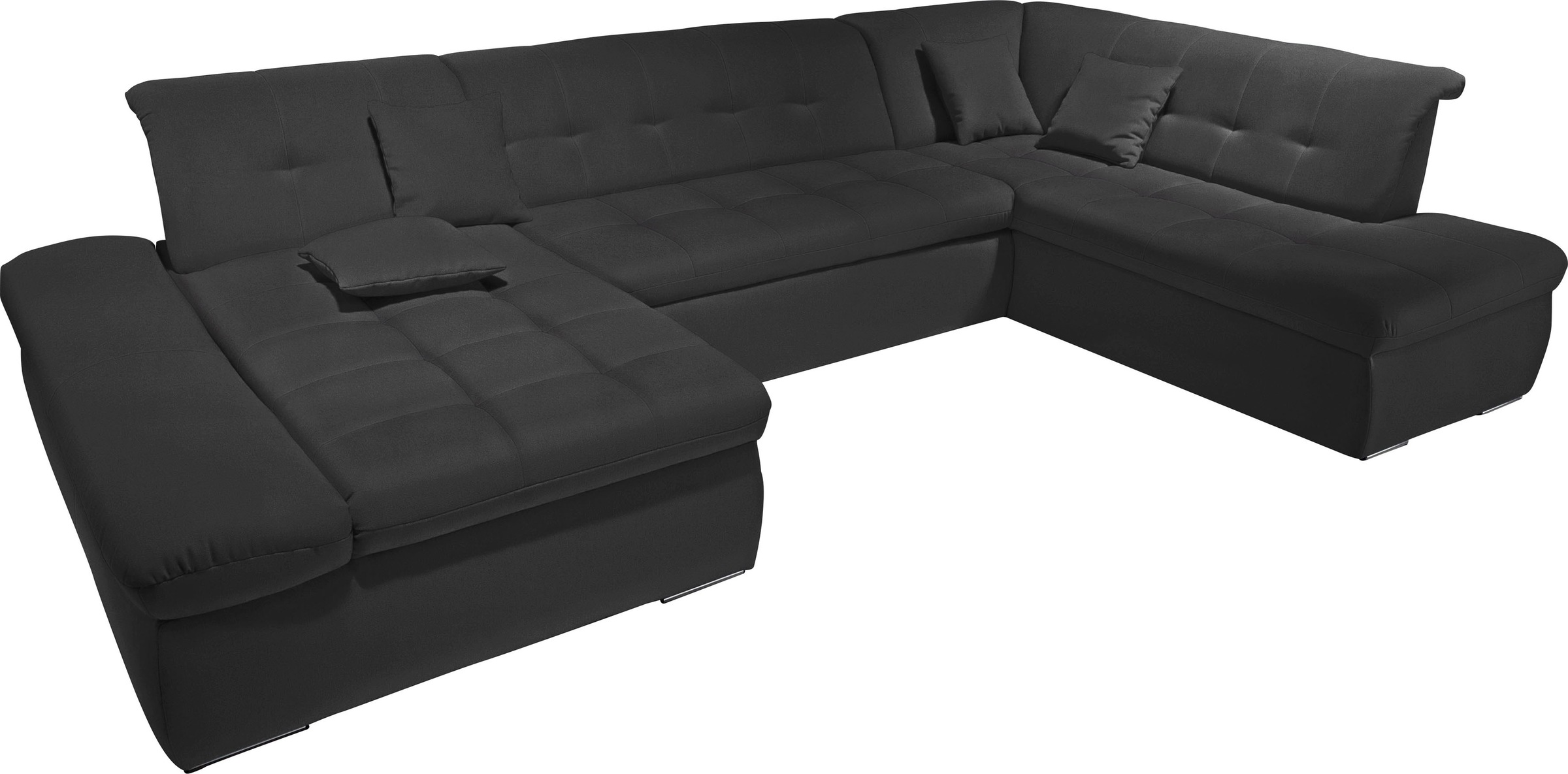 Home affaire Wohnlandschaft "U-Form" wahlweise mit Bett- und Armlehnfunktio günstig online kaufen