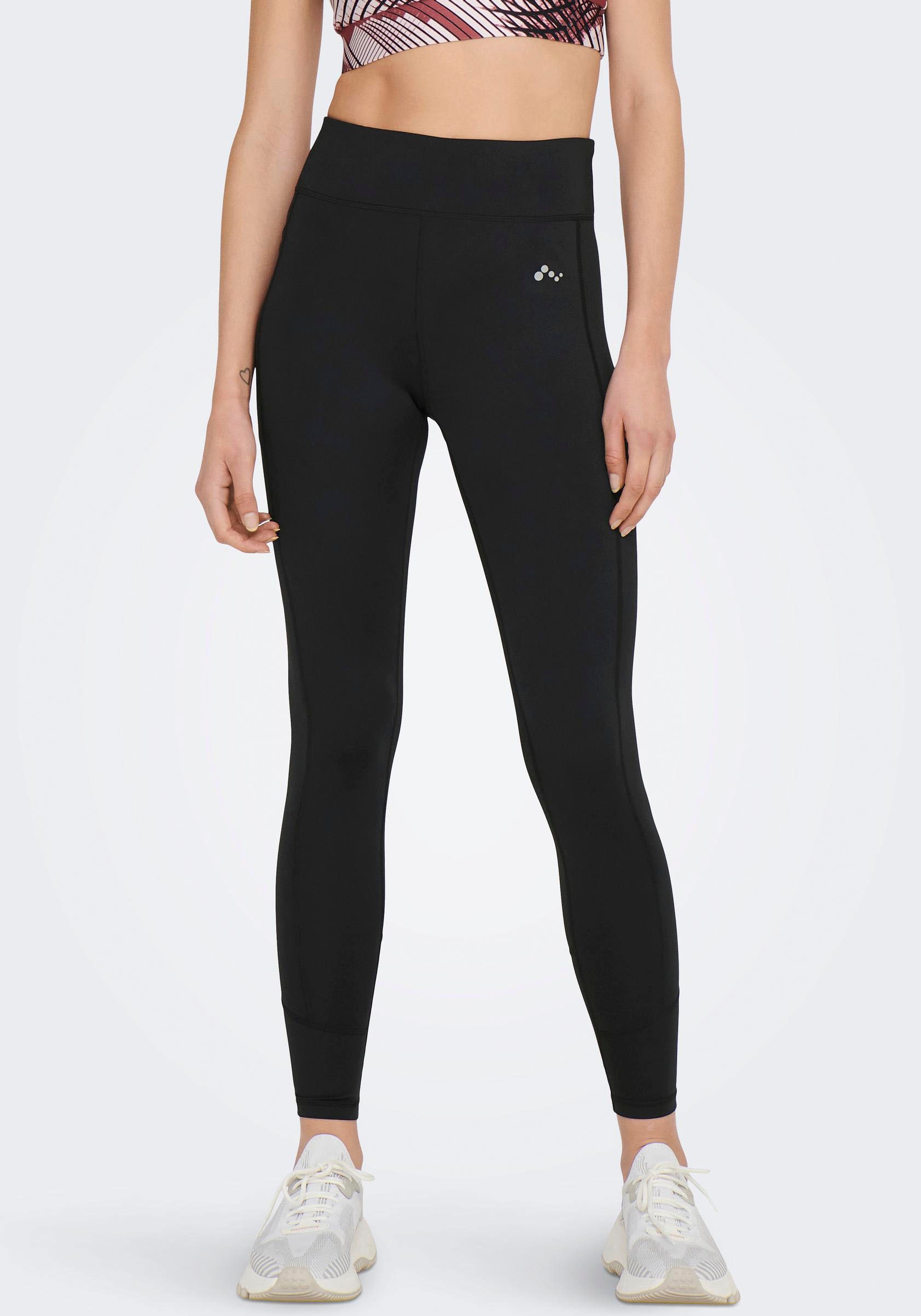 ONLY Play Funktionstights "ONPMILA-2 HW PCK TRAIN TIGHTS NOOS" figurbetonte Passform, aus Polyester und Elasthan, schnell trocknend