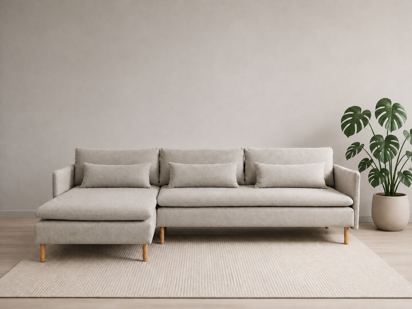 OTTO home Ecksofa "Syllas, Polsterecke, Sofa, hochwertige Verarbeitung" L-Form, mit Taschenfederkern, B: 298 cm, FSC