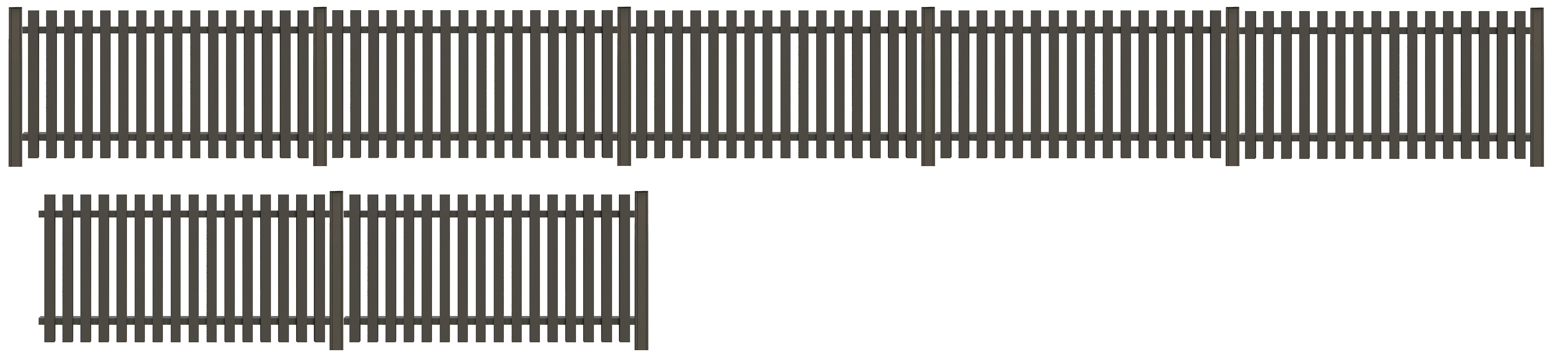 Tetzner & Jentzsch Gartenzaun "STRAND" robuste Aluminium-Elemente in verschiedenen Längen