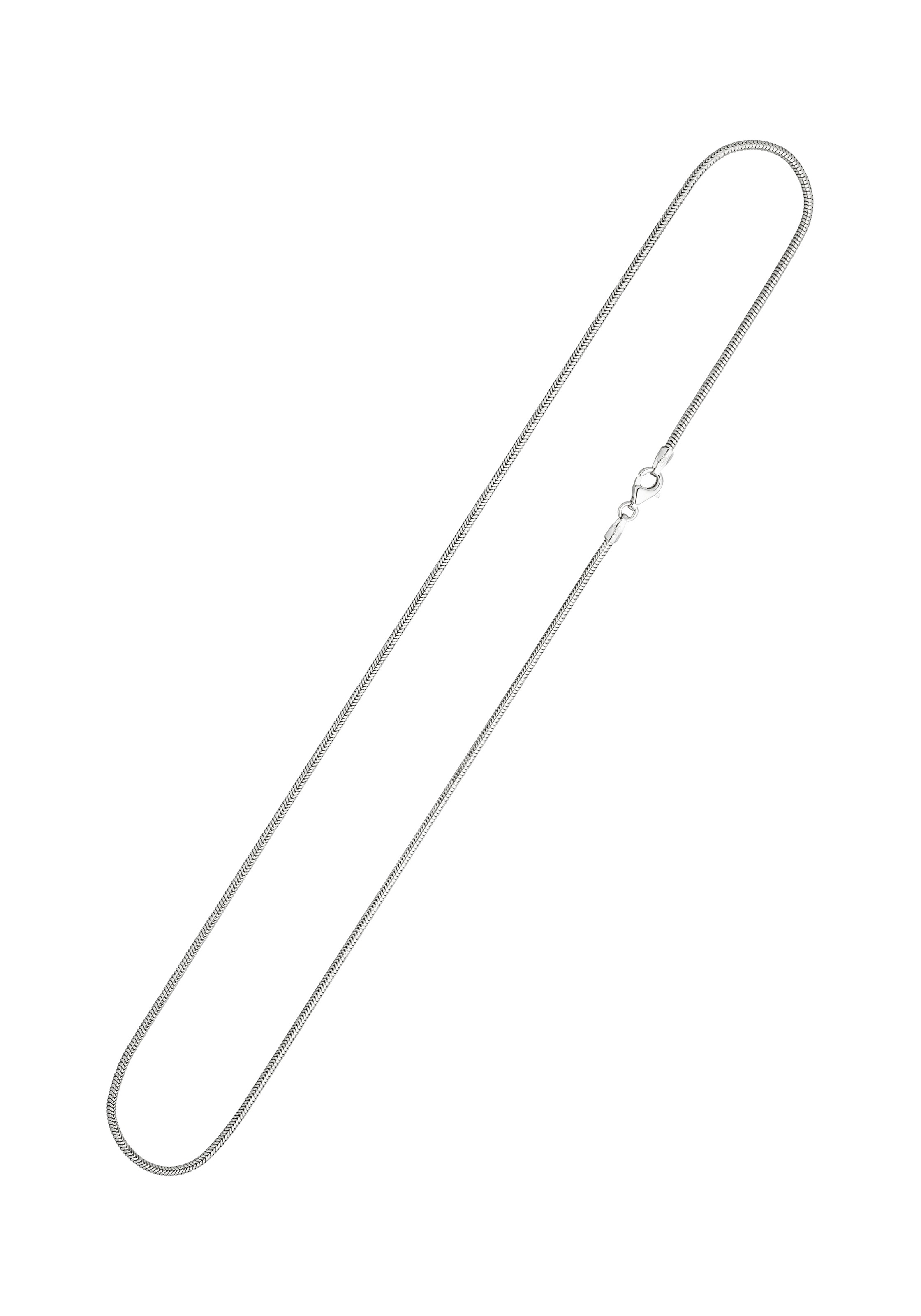 JOBO Goldkette, Schlangenkette 585 Weißgold 45 cm 1,4 mm